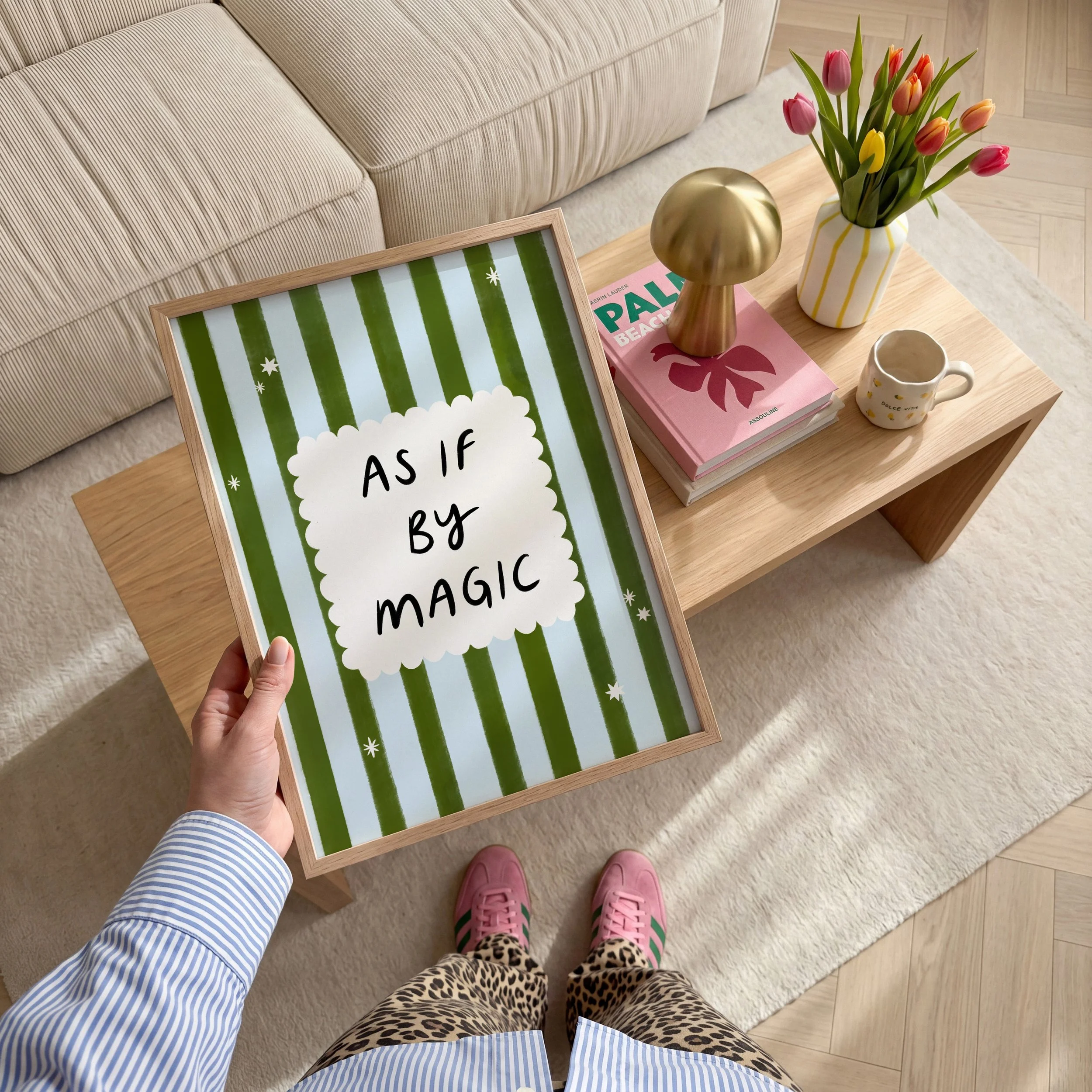 GIRLY WALL ART POSITIVE QUOTE FRAMED.jpg