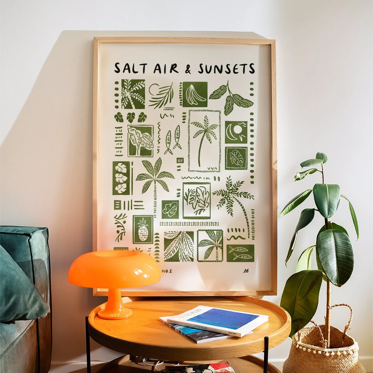 BOTANICAL PLANTS WALL ART DECOR GREEN LIVING ROOM POSTER.jpg