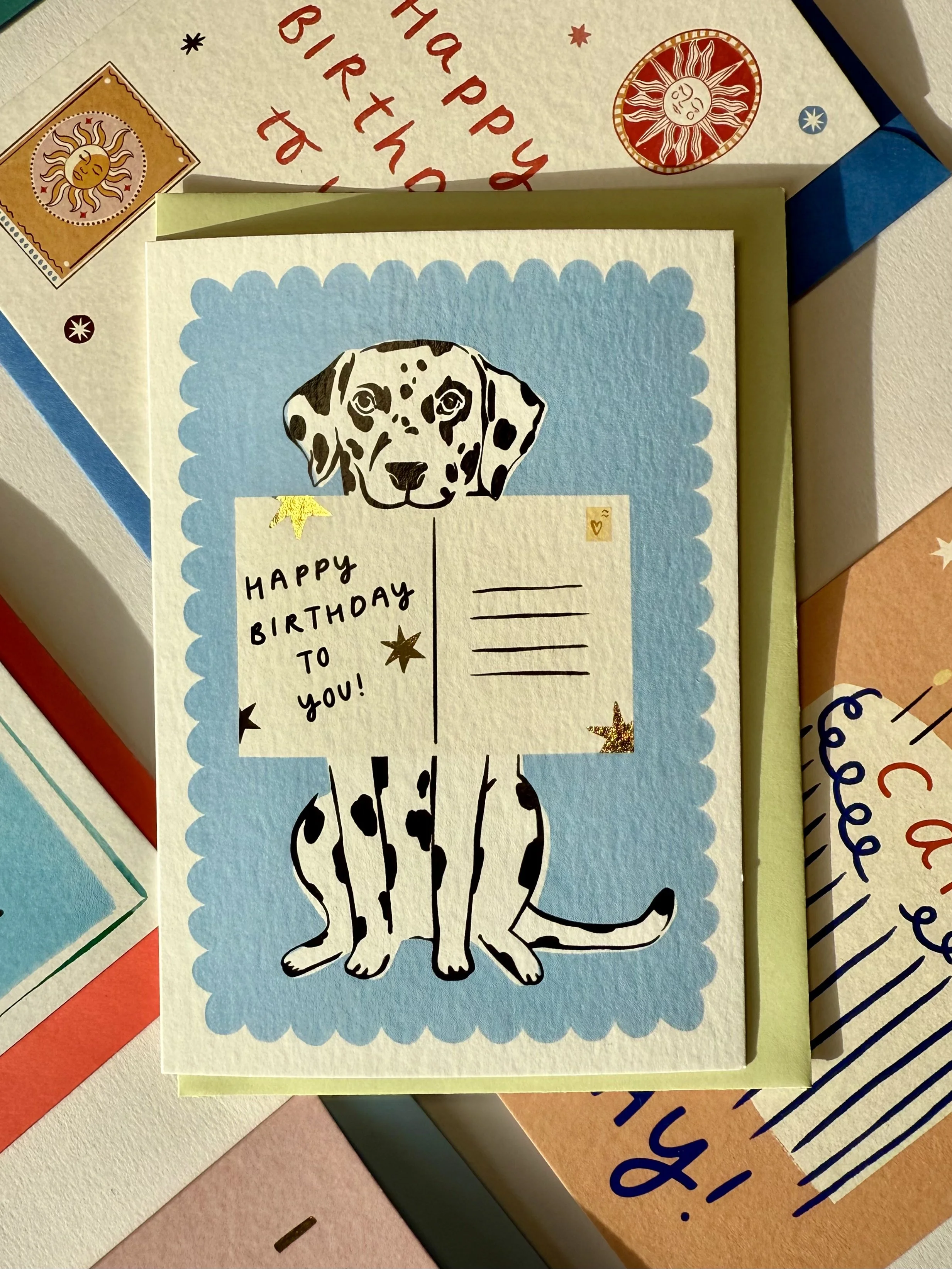 Dalmatian Birthday Card