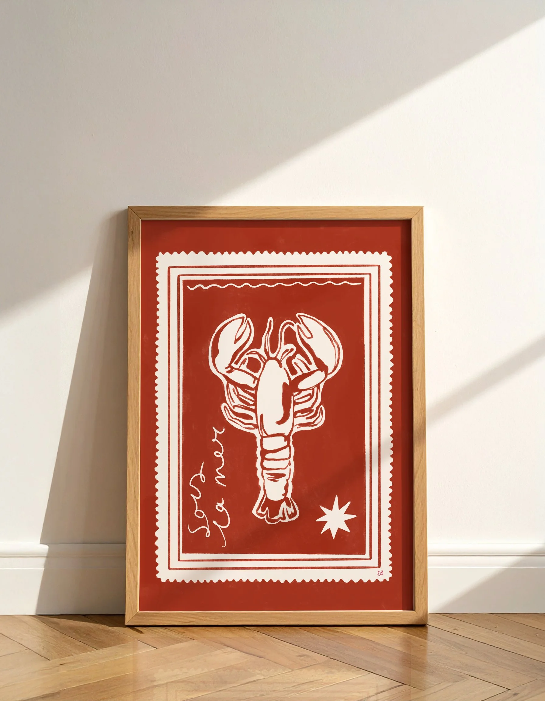 lobster illustration trendy print.jpg