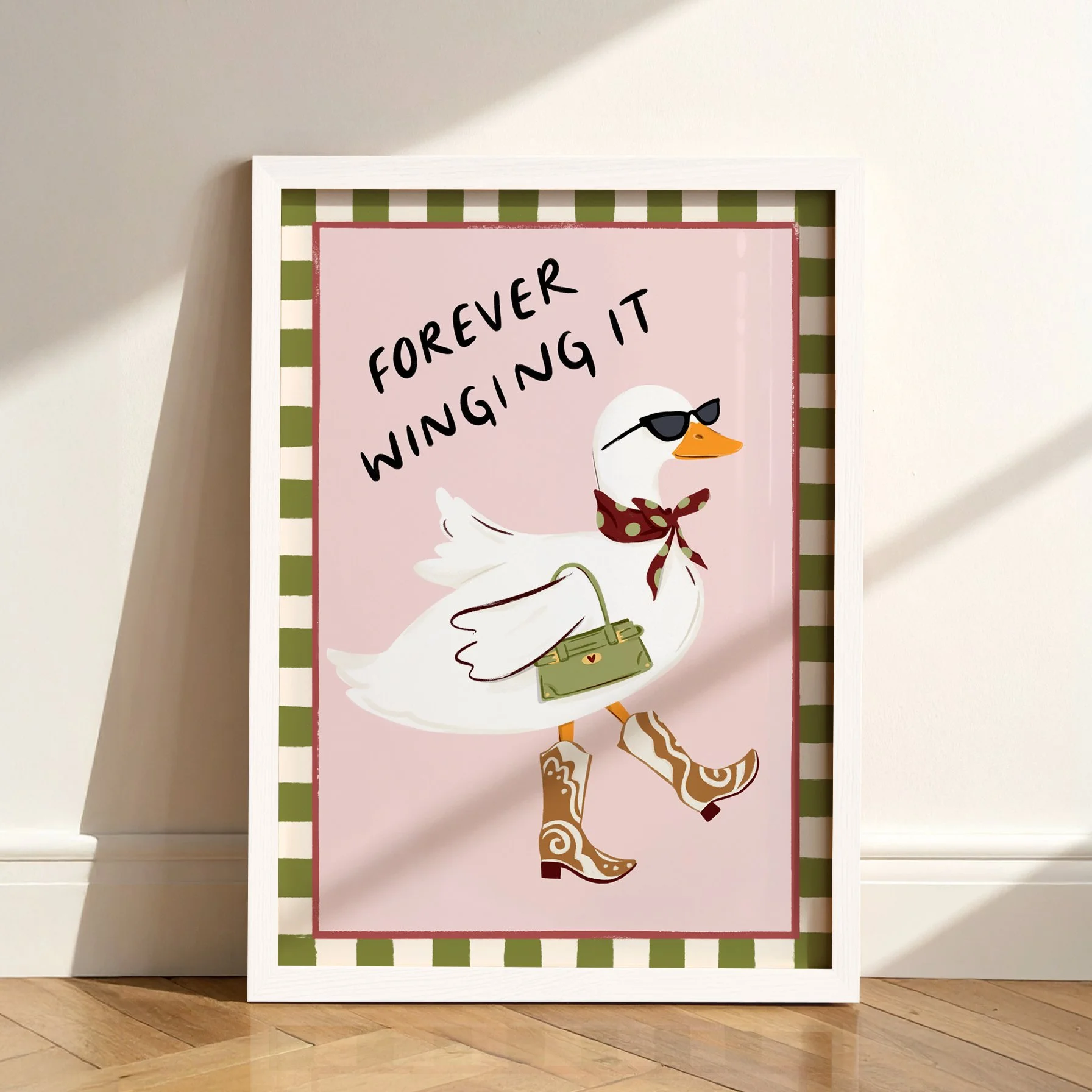 duck wall art cowboy pun.jpg