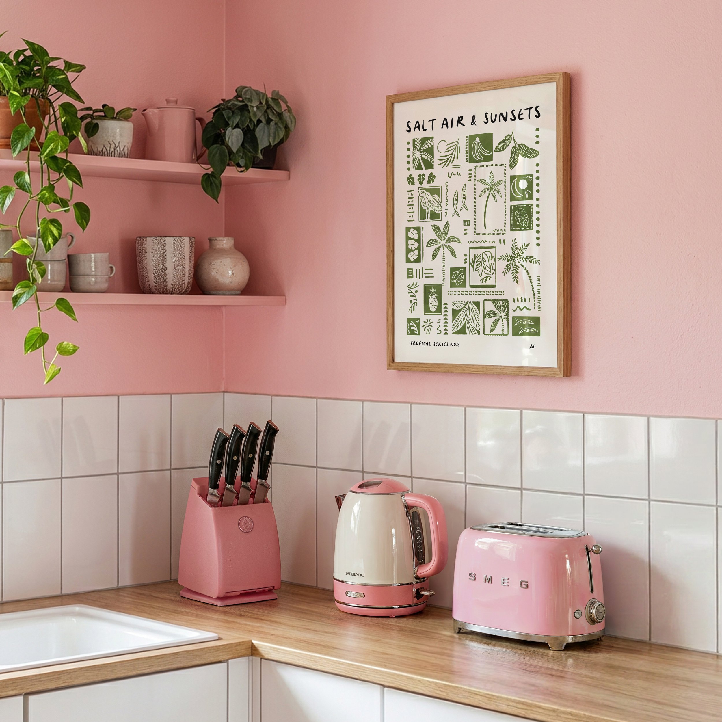 KITCHEN WALL ART TROPICAL BEACH POSTER.jpg