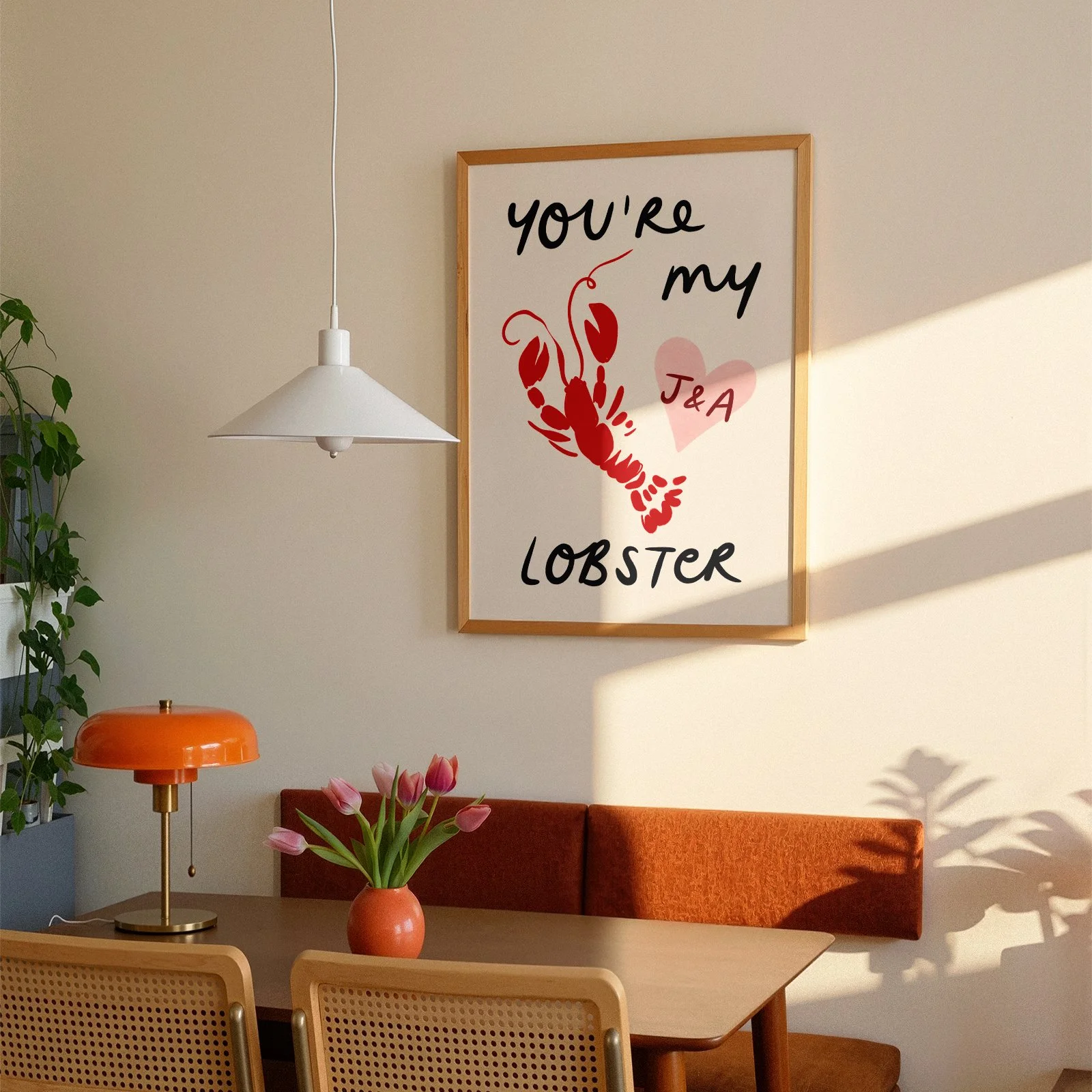 LOBSTER LOVE PRINT WALL ART INITIALS GIFT FOR PARTNER.jpg
