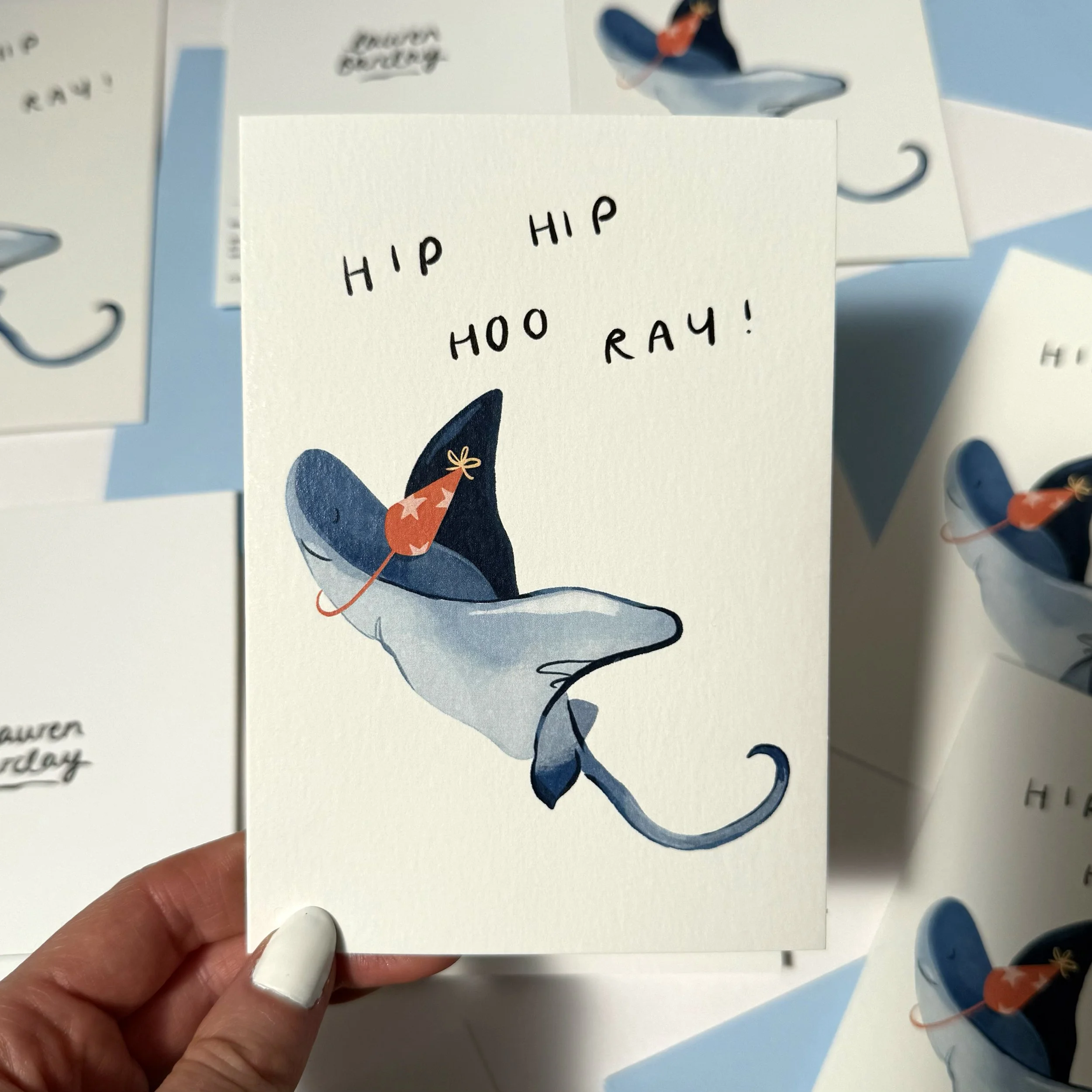 Sting Ray Birthday Card