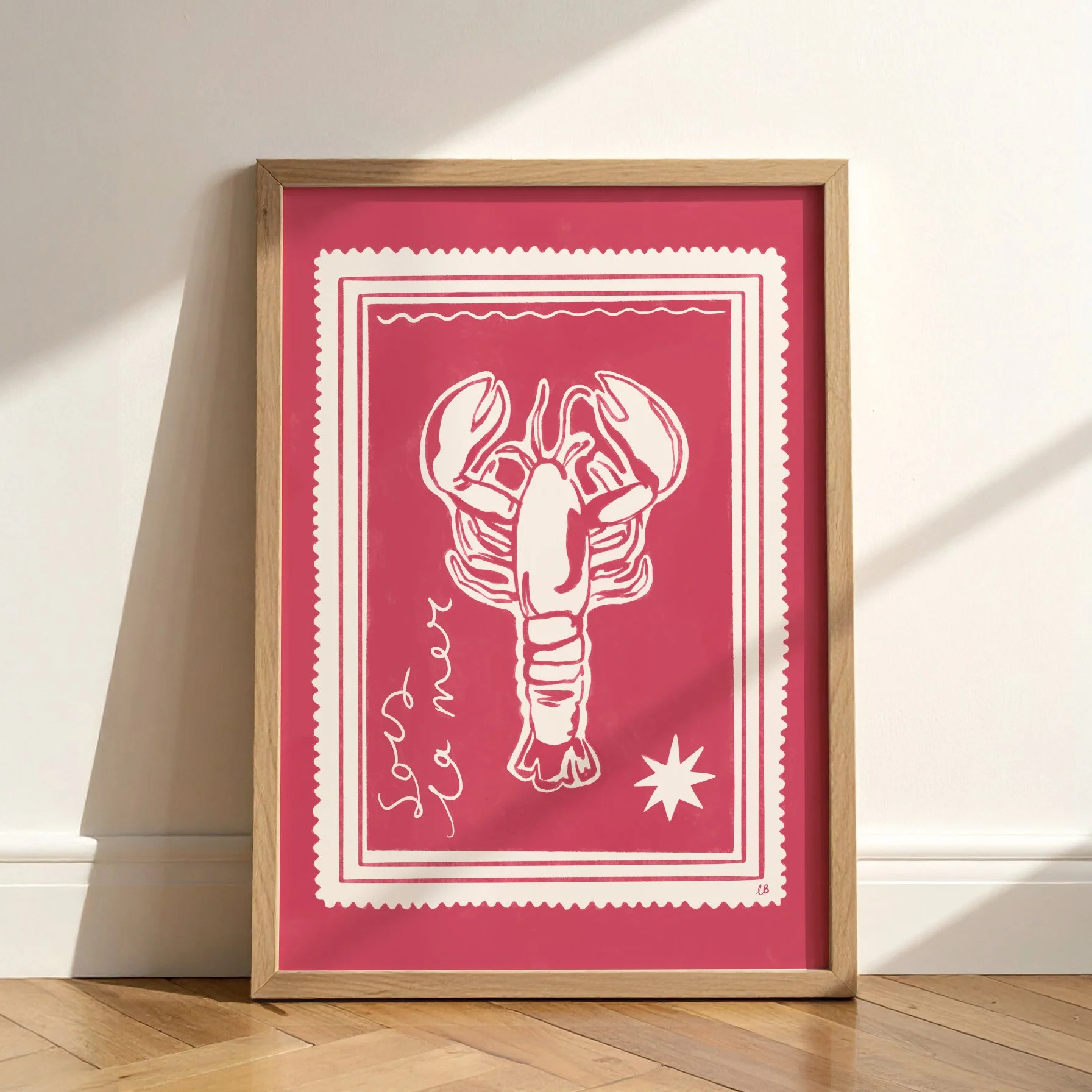 vintage wall art lobster.jpg