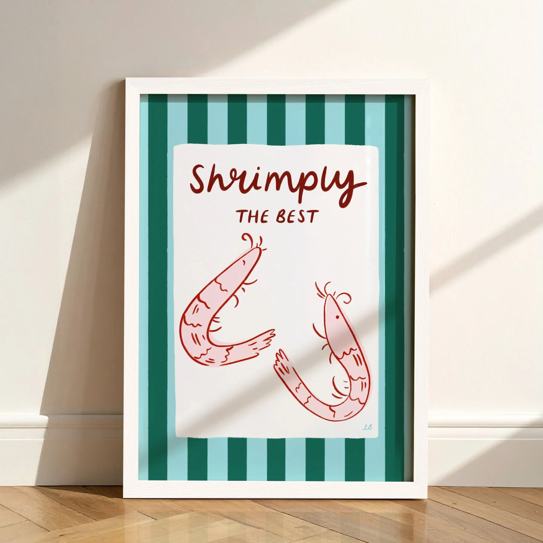 shrimp fish prawn wall art funny.jpg