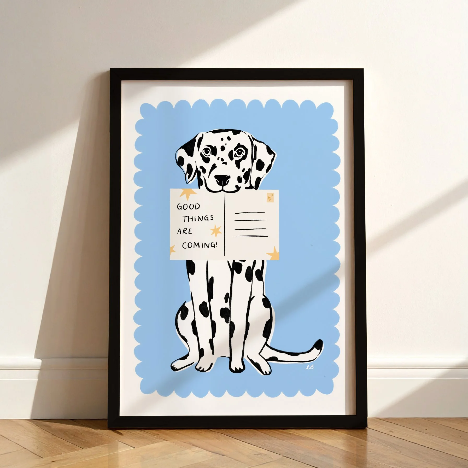DOG CUTE ILLUSTRATION POSTER KIDS ROOM DECOR.jpg