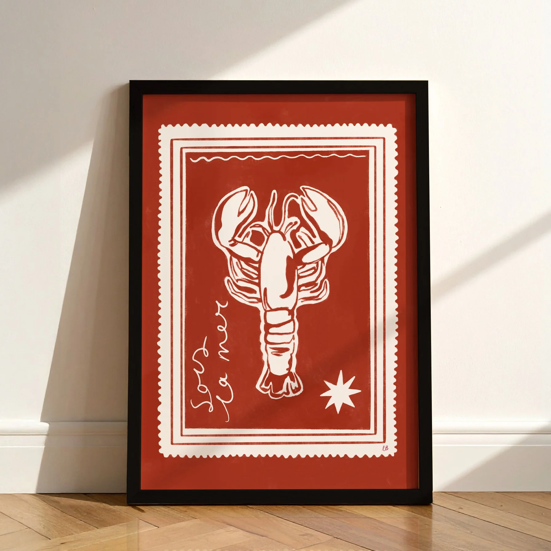 retro lobster poster food illustration.jpg