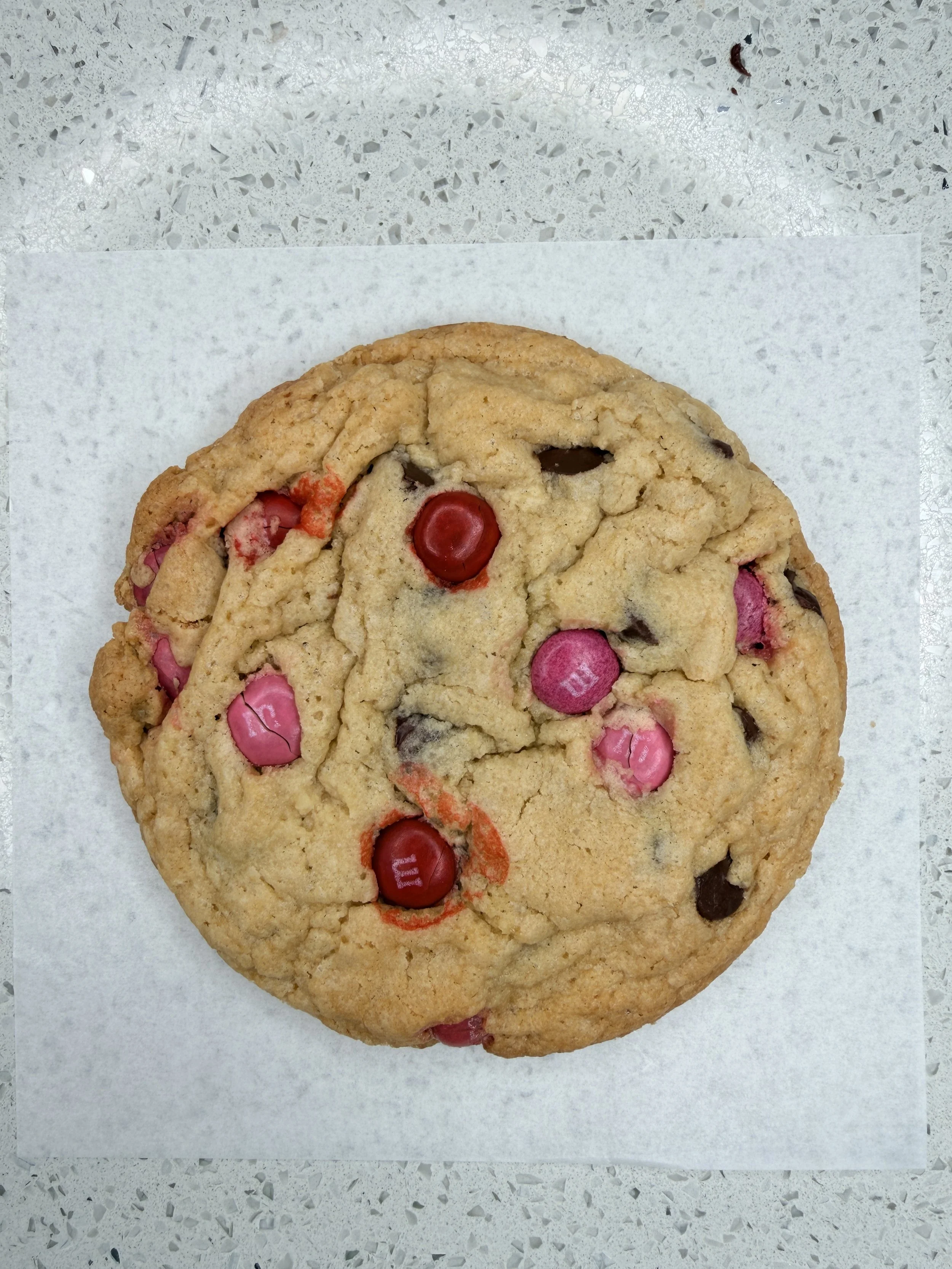 M&M Chocolate Chip Cookie