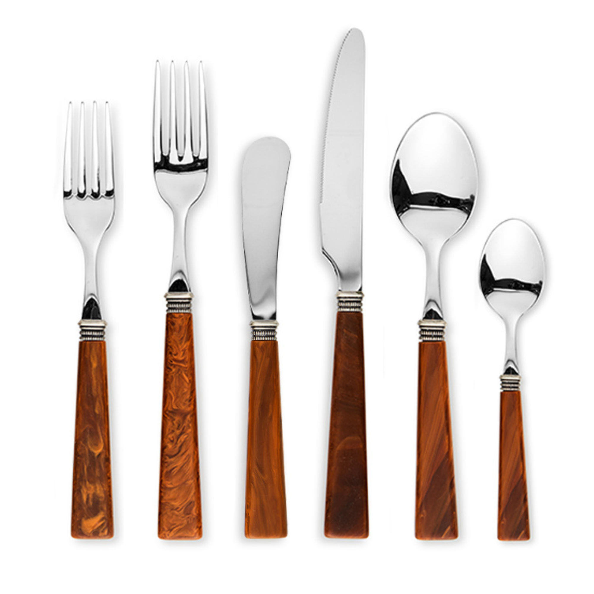 ELARA BURLED WOOD + SILVER