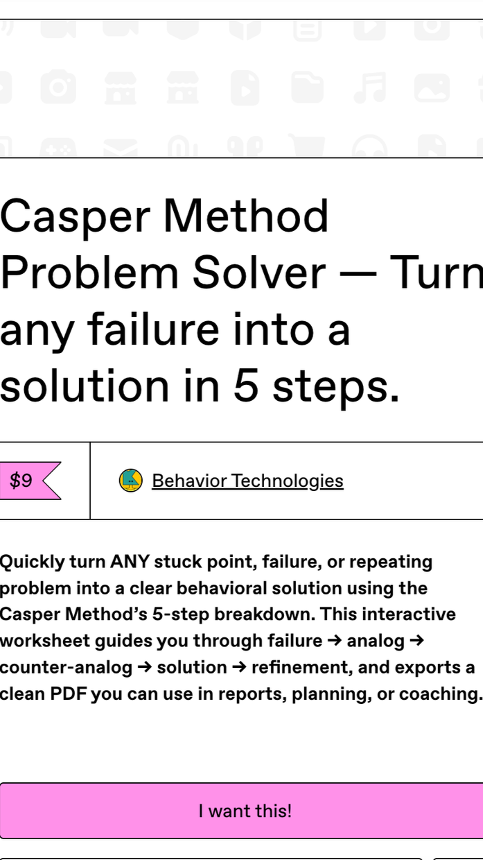 Casper Method Problem Solver
