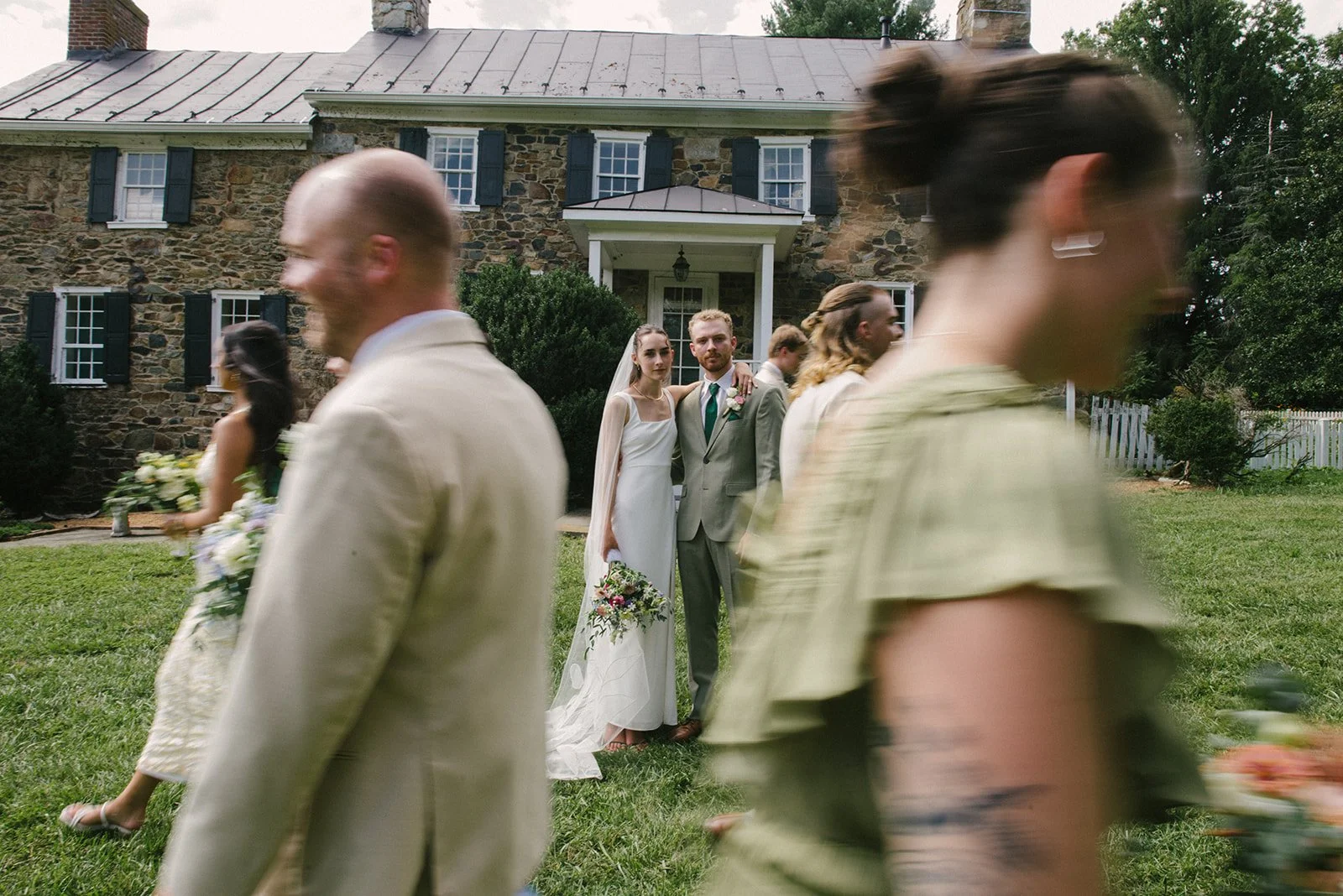 Motion Blur portrait of Bridal Party
