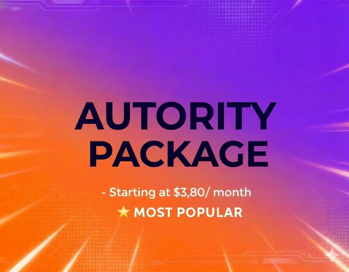 AUTHORITY PACKAGE - Starting at $3,800+ / month