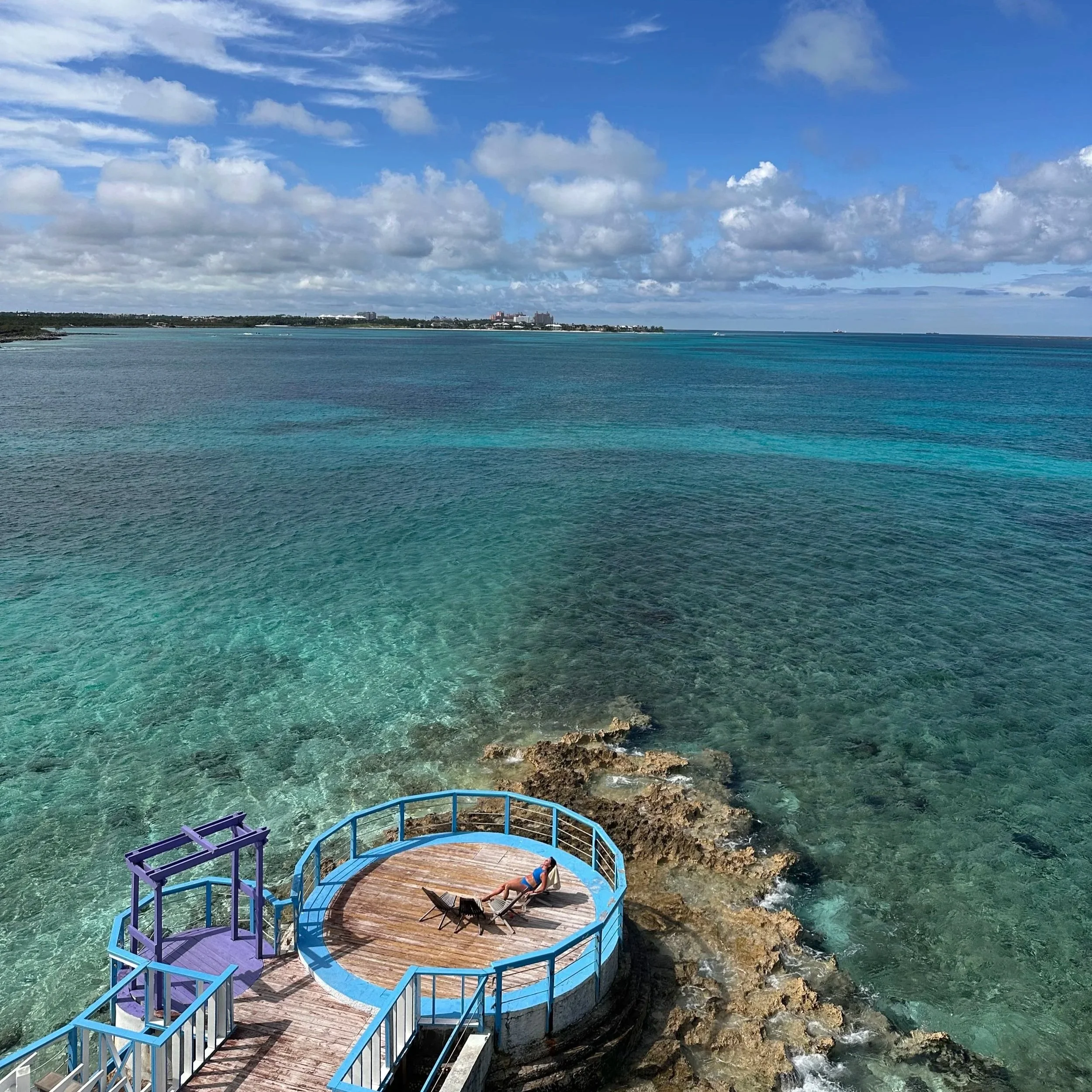 A view toward Nassau from Pearl Island