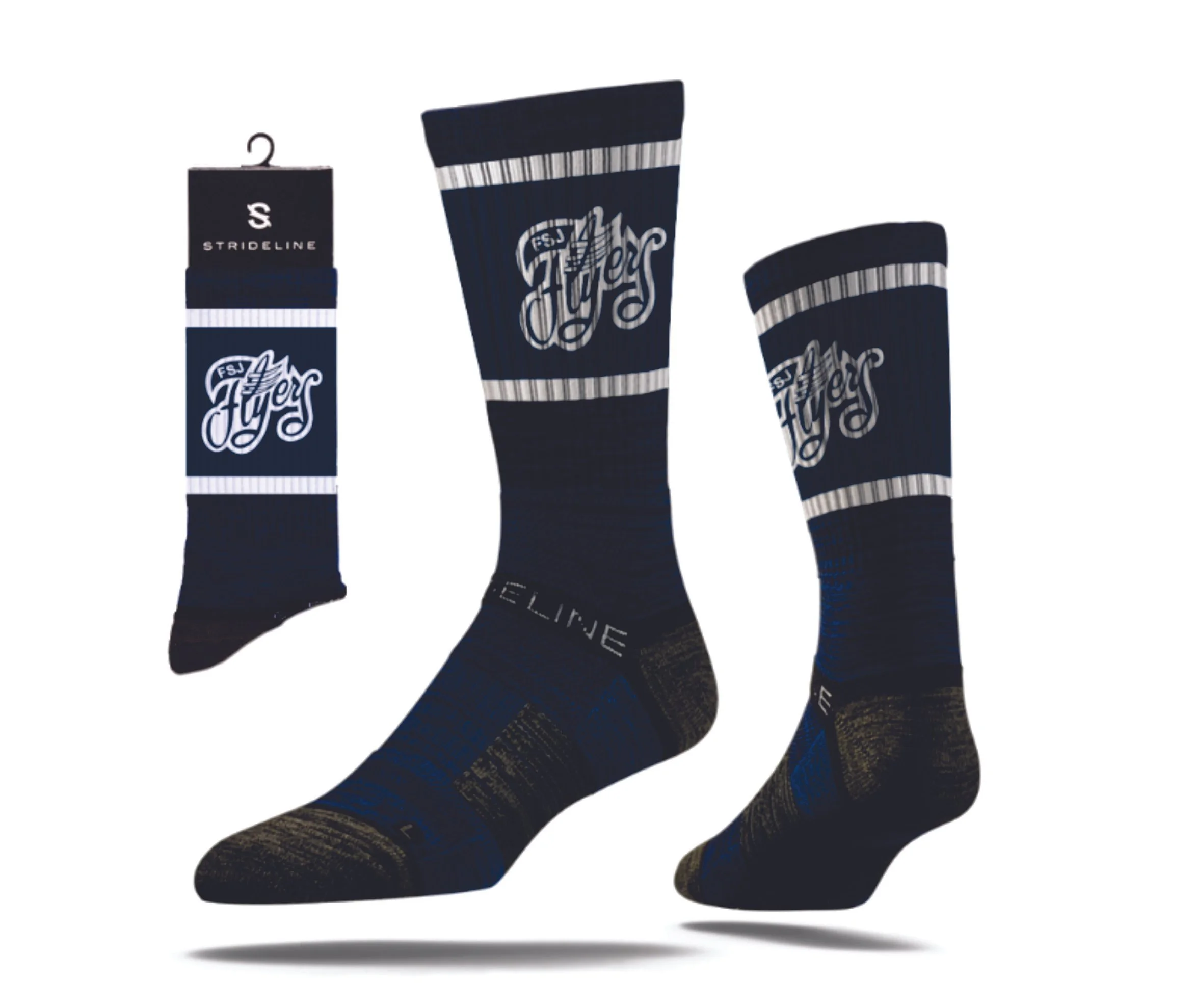 Fort St John Flyers Combed Cotton Crew Socks