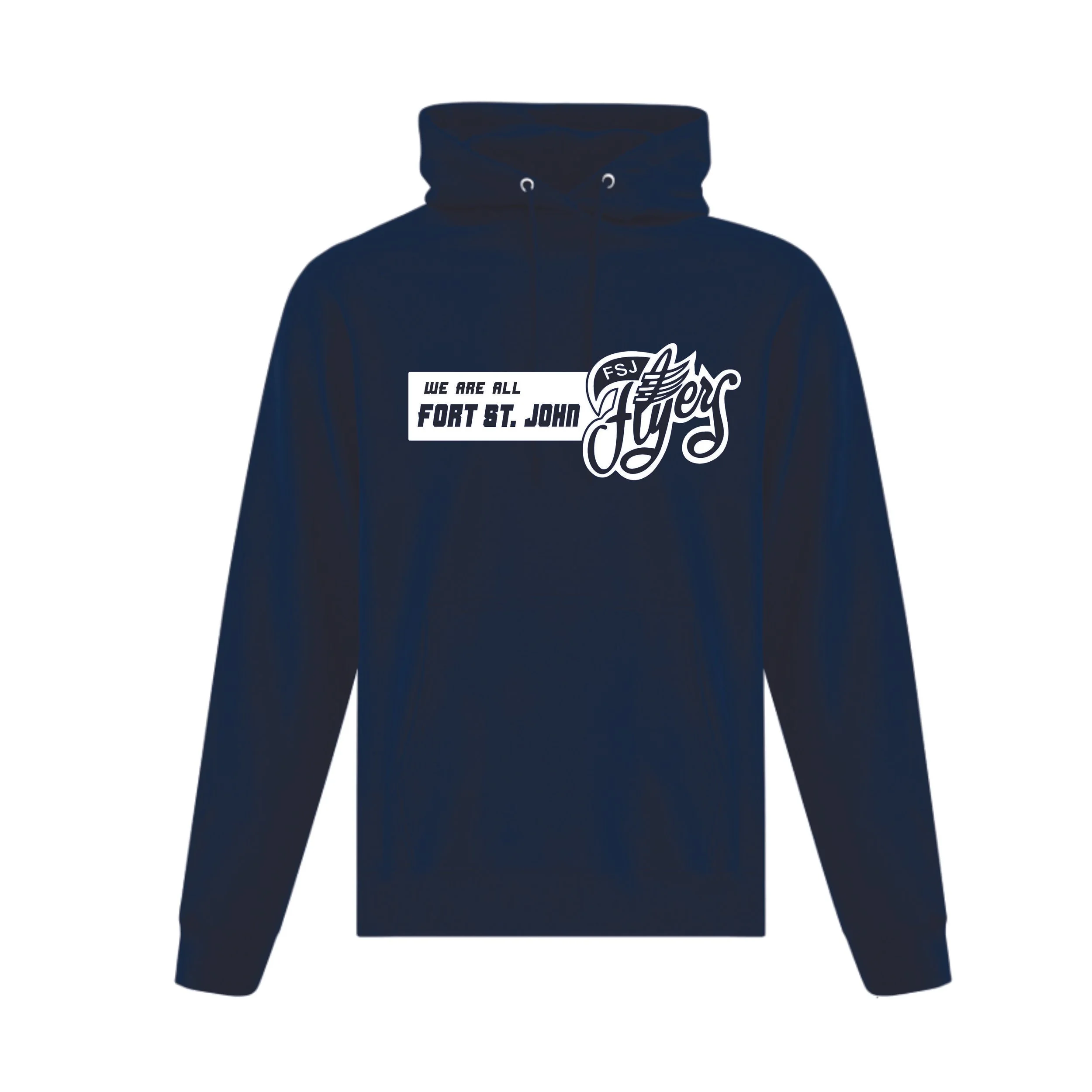 We Are All Fort St John Flyers Team Hoodie Adult Size