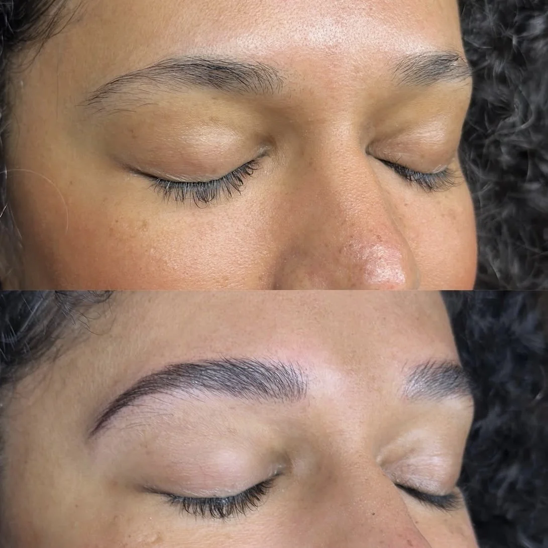 microblading results in East Cobb, Marietta GA by Earthbound Brow Co