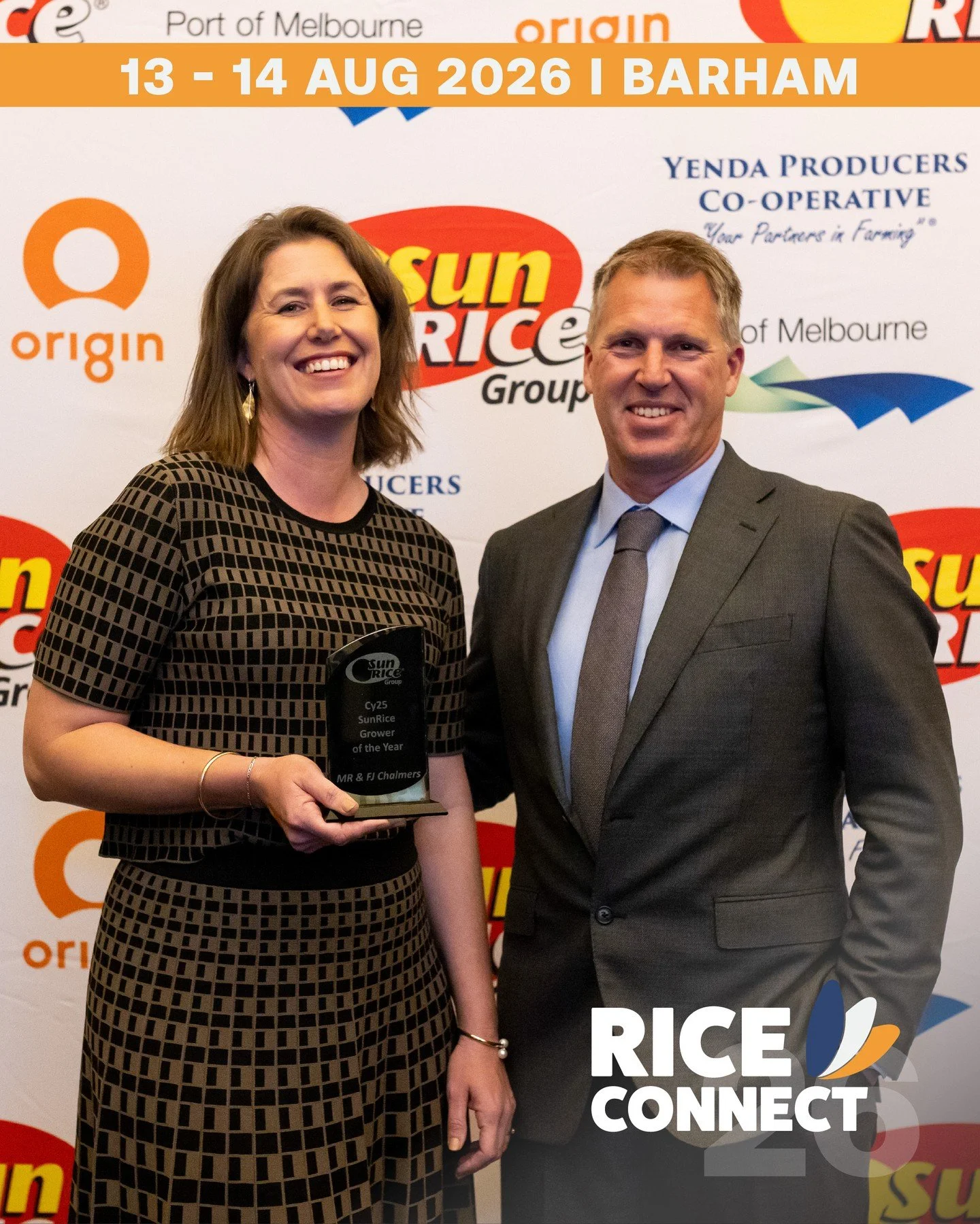 🏆 The Rice Industry Awards return as part of Rice Connect 2026!!

The Rice Industry Awards gala dinner is a highlight of the event, recognising excellence, leadership, and contribution across the Australian rice industry.

📅 Barham, NSW | 13&ndash;