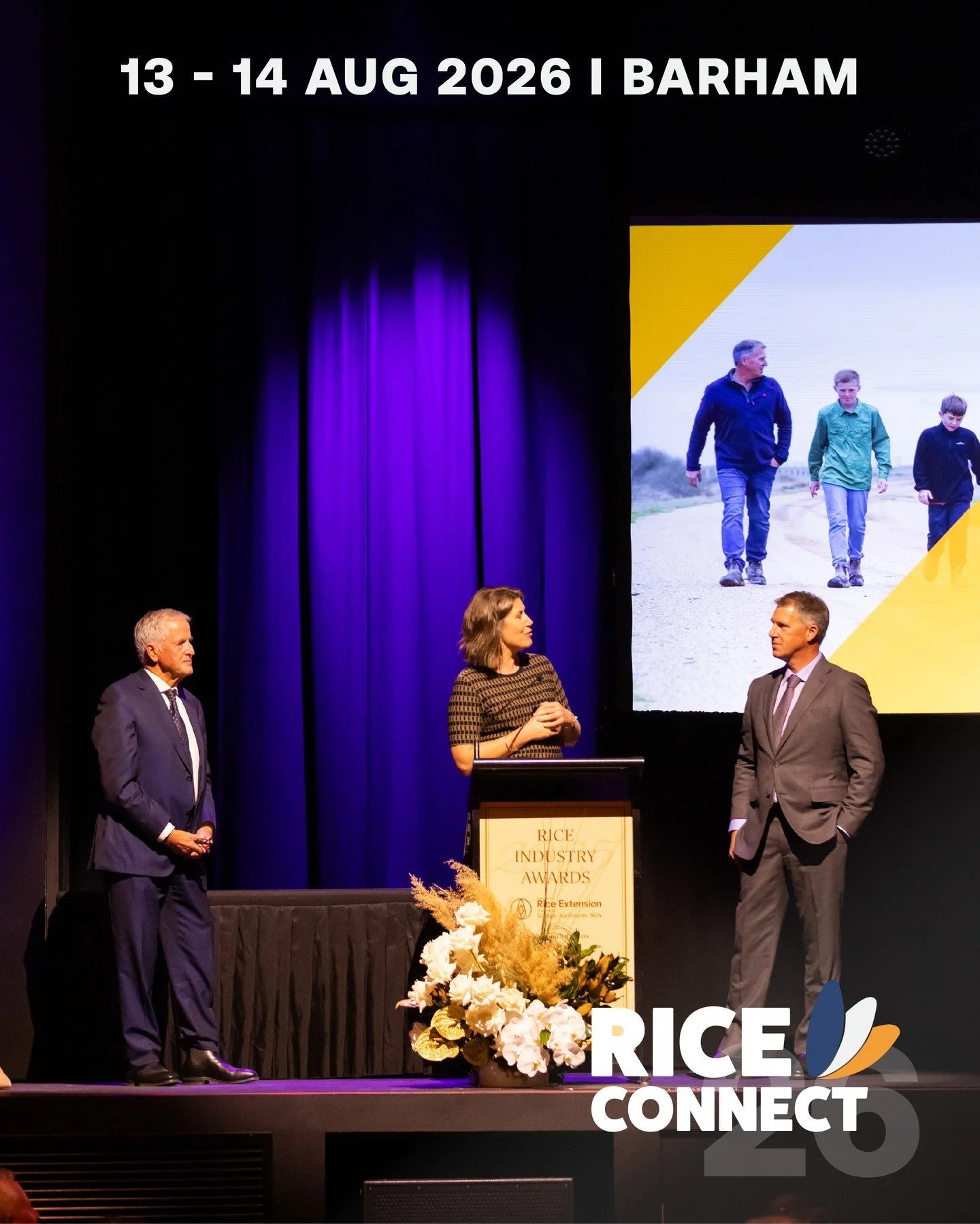 ⏰ Early Bird ends soon!

Early bird tickets for Rice Connect 2026 close in 2 weeks!!

Join growers, industry leaders and partners for a focused, one‑day event connecting people, ideas and the future of Australian rice.

🎟️ Save on your ticket now &r