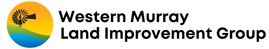 Western Murray Land Improvement Group logo with a yellow sun, windmill, and blue landscape.
