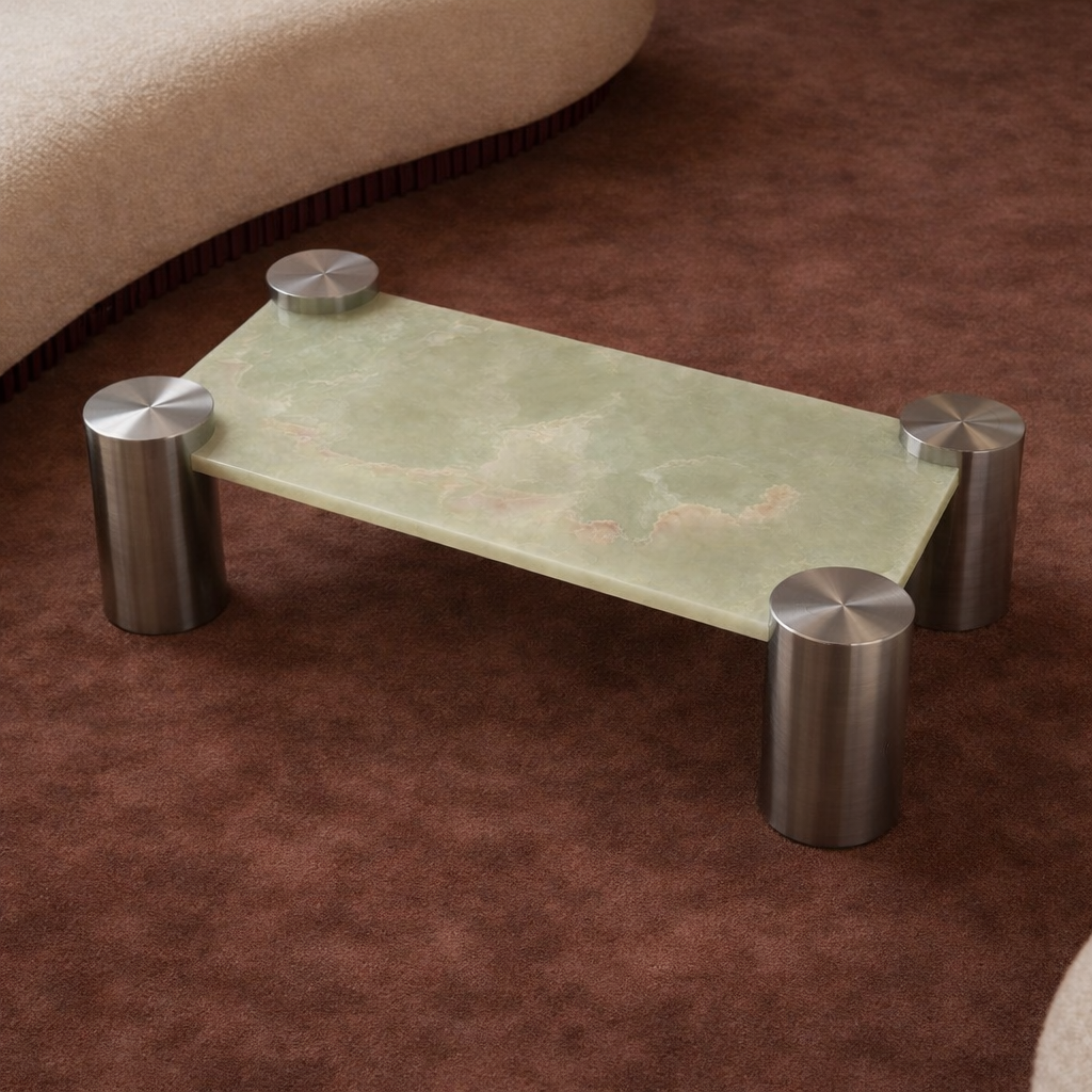 Green Onyx Marble Coffee Table