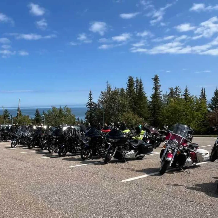 Bus 'n Bikers motorcycles in Quebec. 