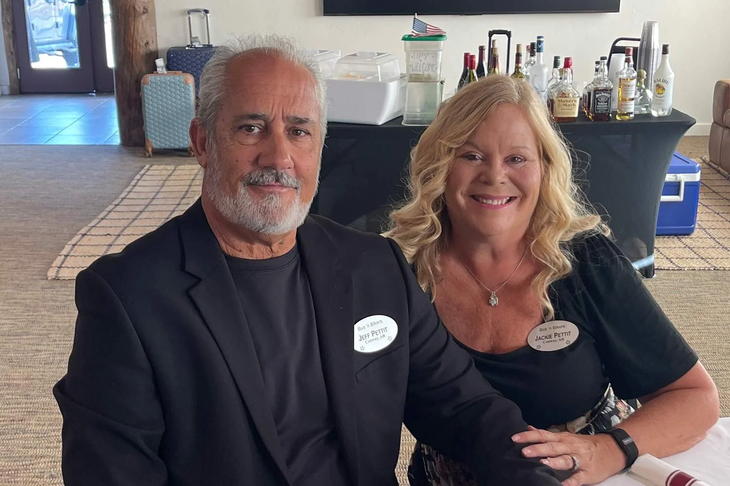 Jeff and Jackie Pettitt at Creede, CO dinner. 