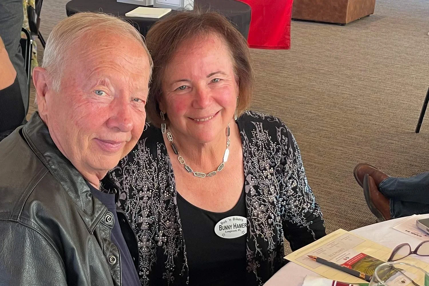 John and Bunny Hamer at Creede, CO dinner. 