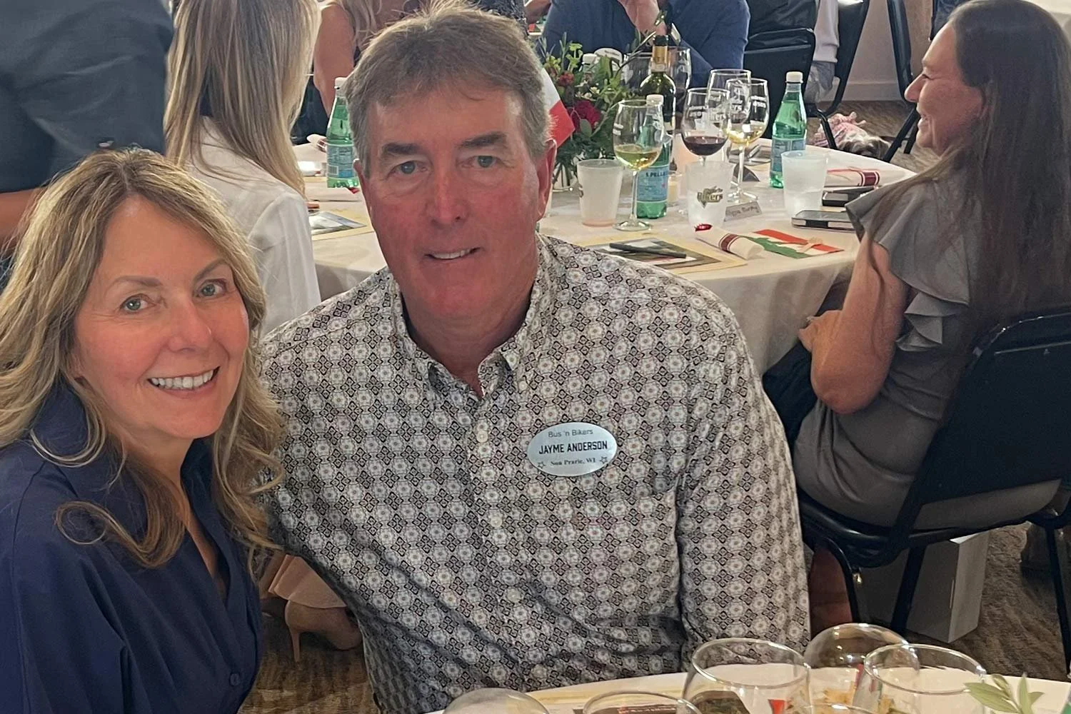 Jamie Anderson and Guest at Creede, CO dinner. 