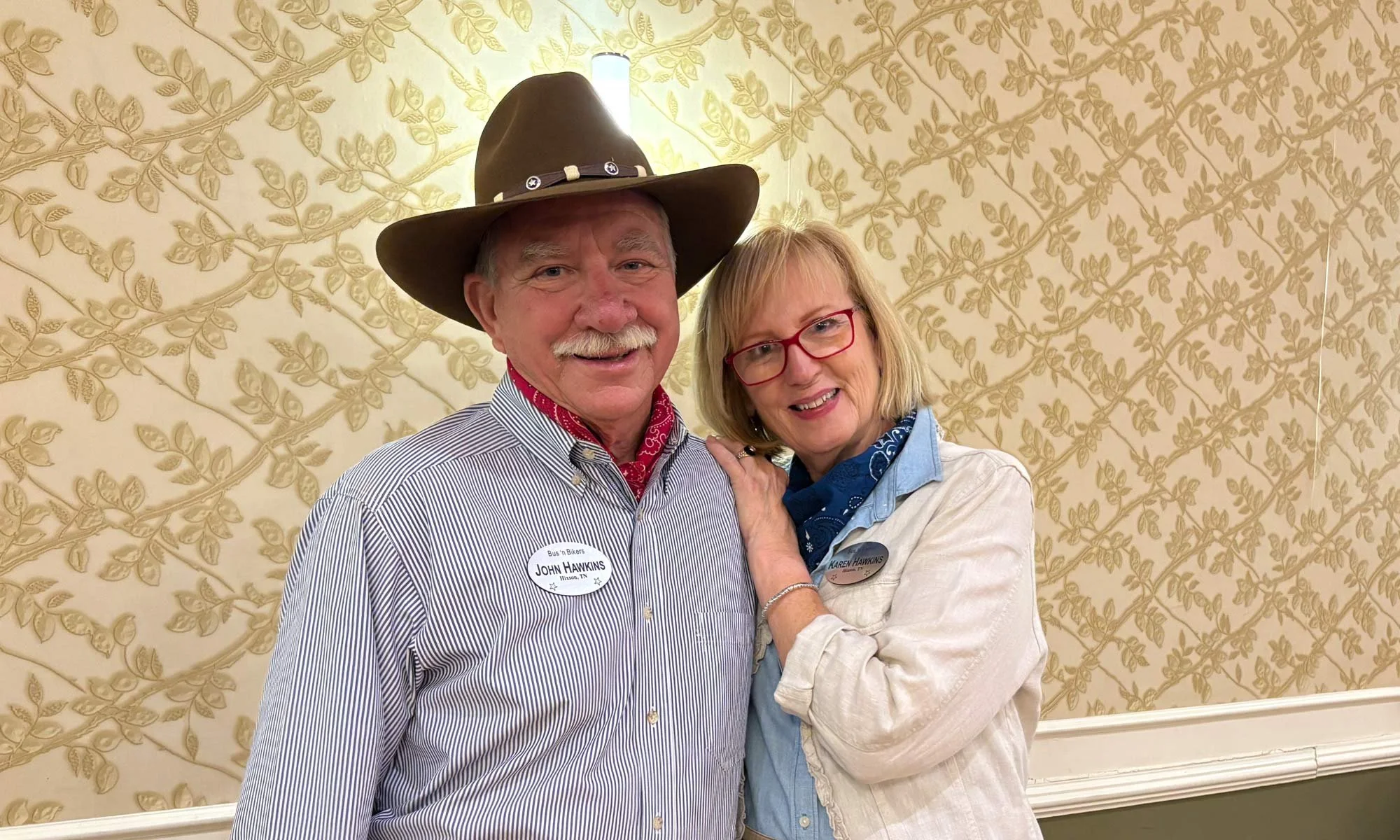 John + Karen Hawkins at Virginia rally.