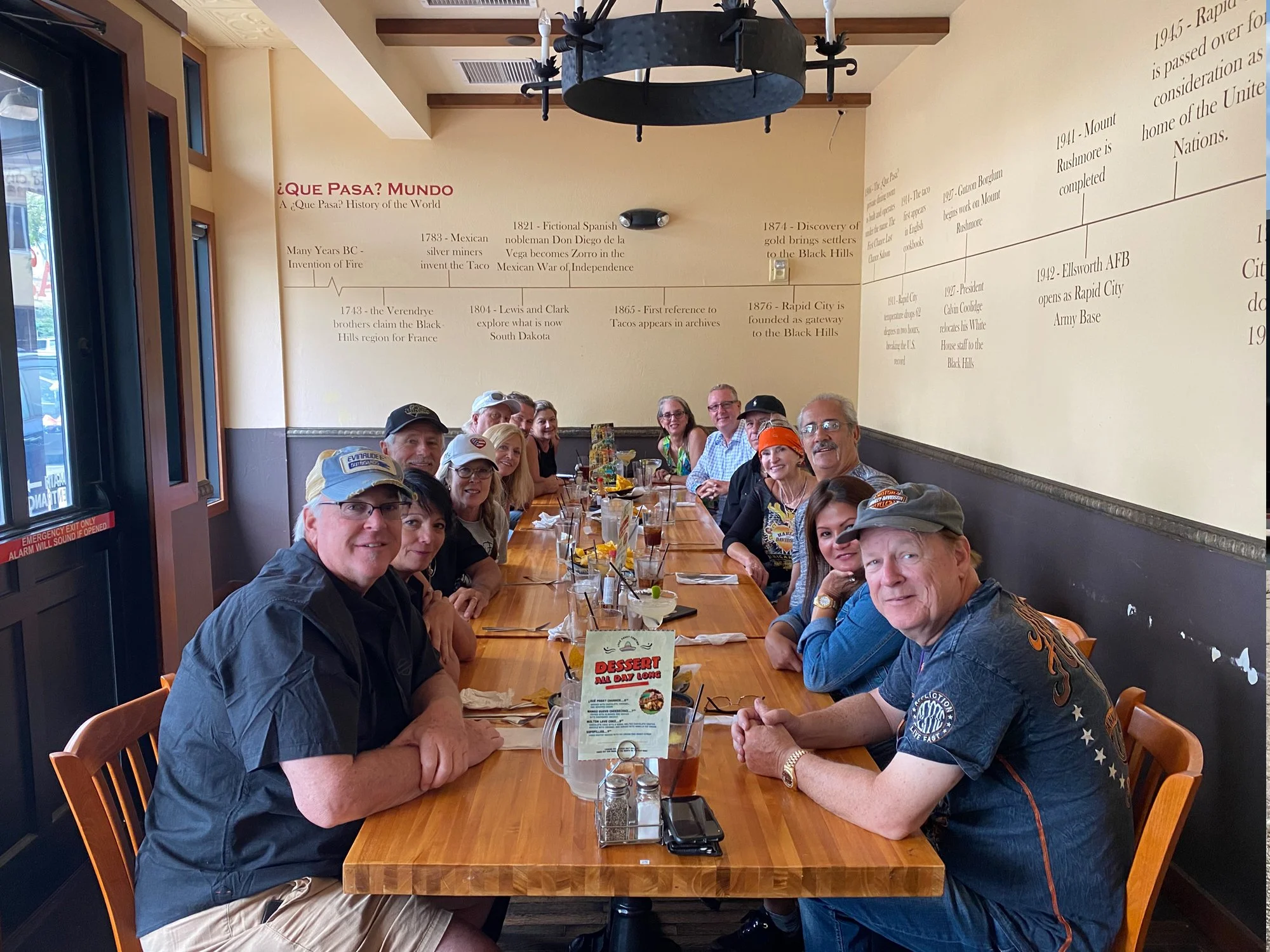 Bus'n BIkers at a restaurant in Sturgis, SD..
