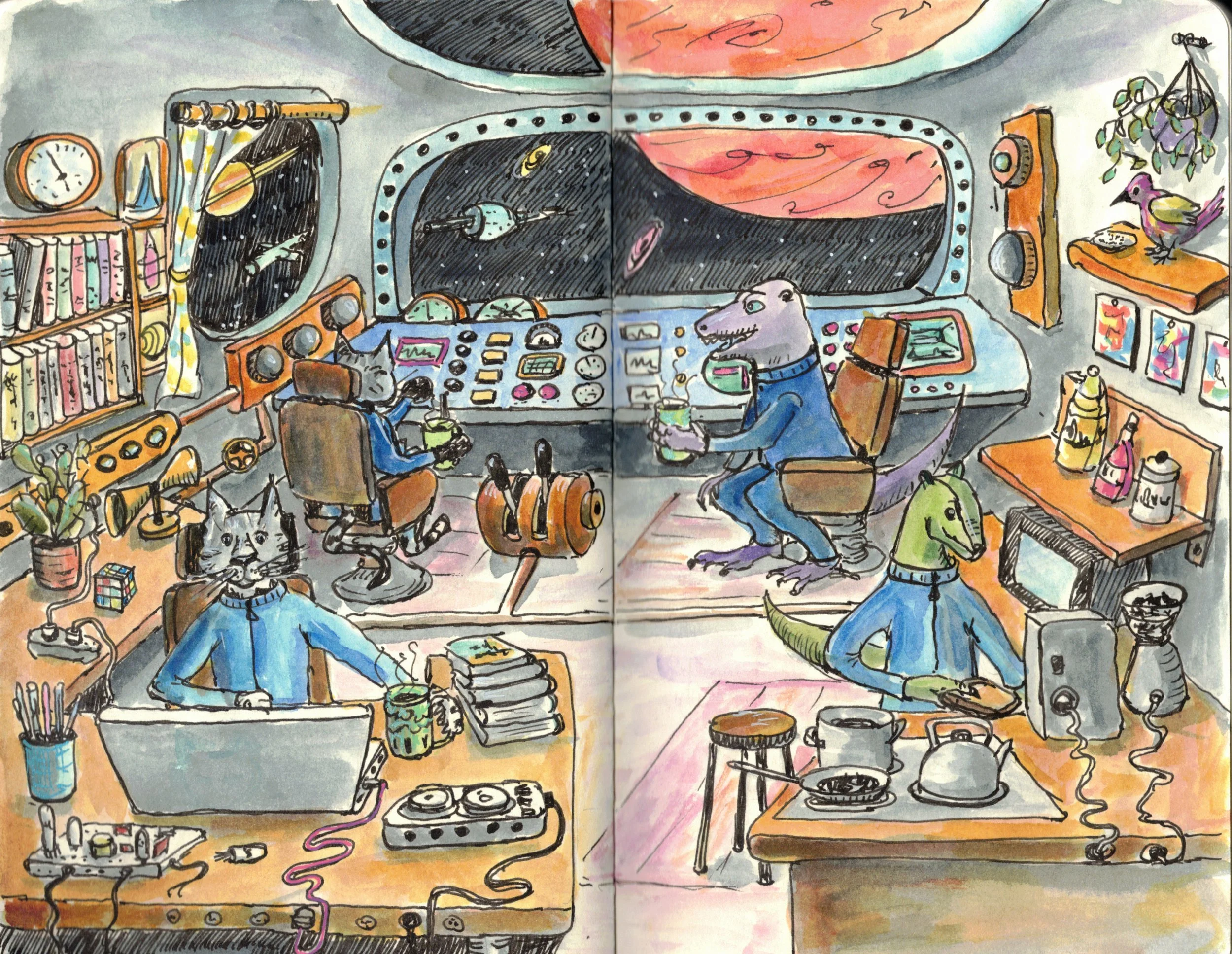 Morning in a Spaceship