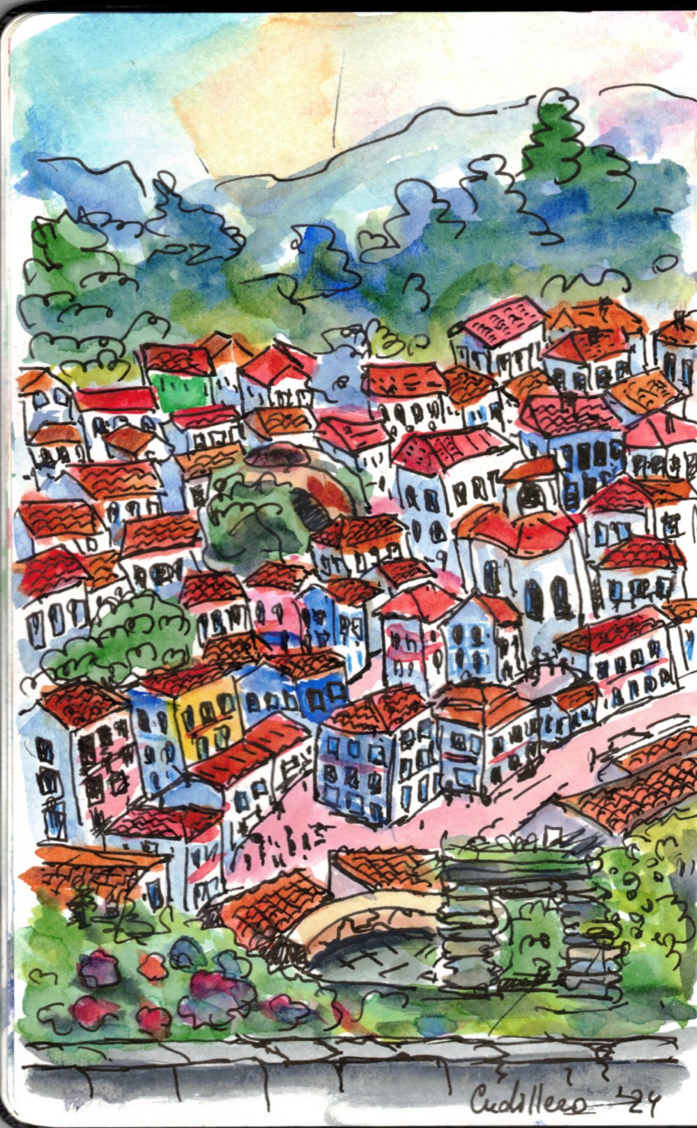 Fishing town of Cudillero, Asturias