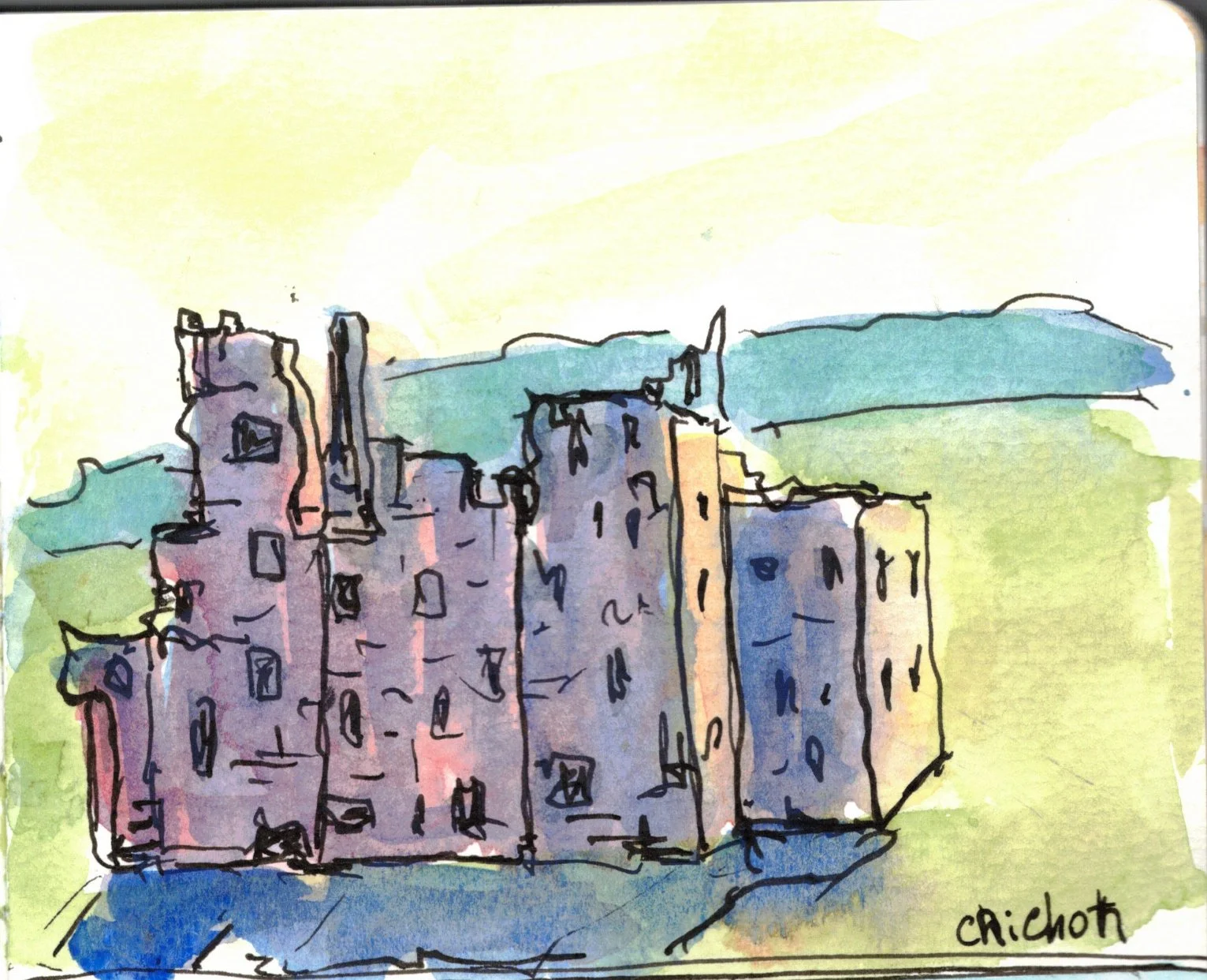 Crichton castle, Scotland, UK