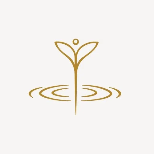 A drop of water ripples our symbolizing spiritual therapy