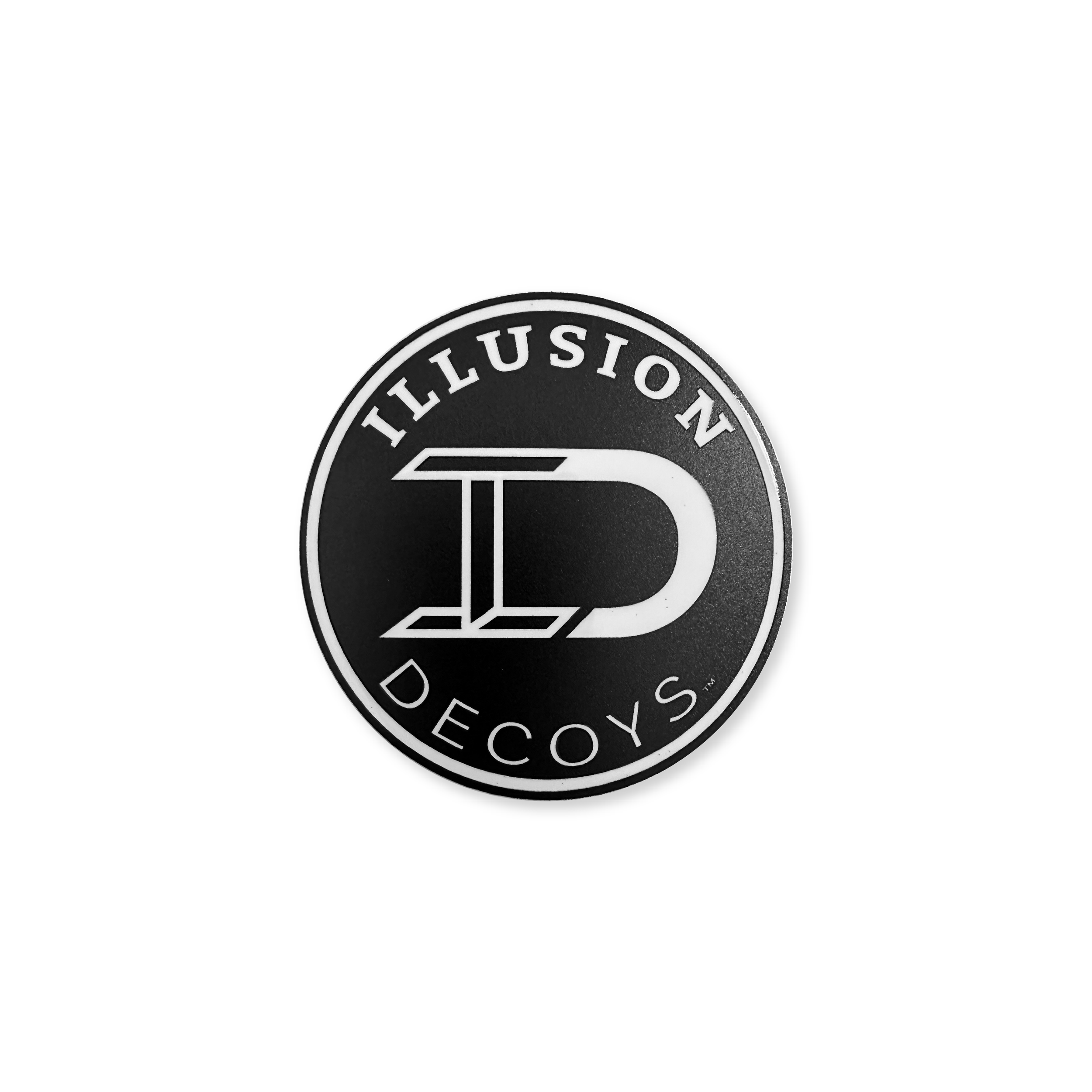 Illusion Decoys 3" Black Sticker