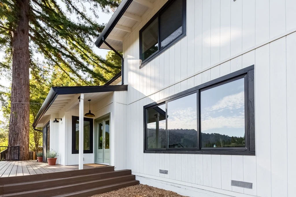 Framing and structural construction of custom home in Santa Cruz Mountains by Shaw Built