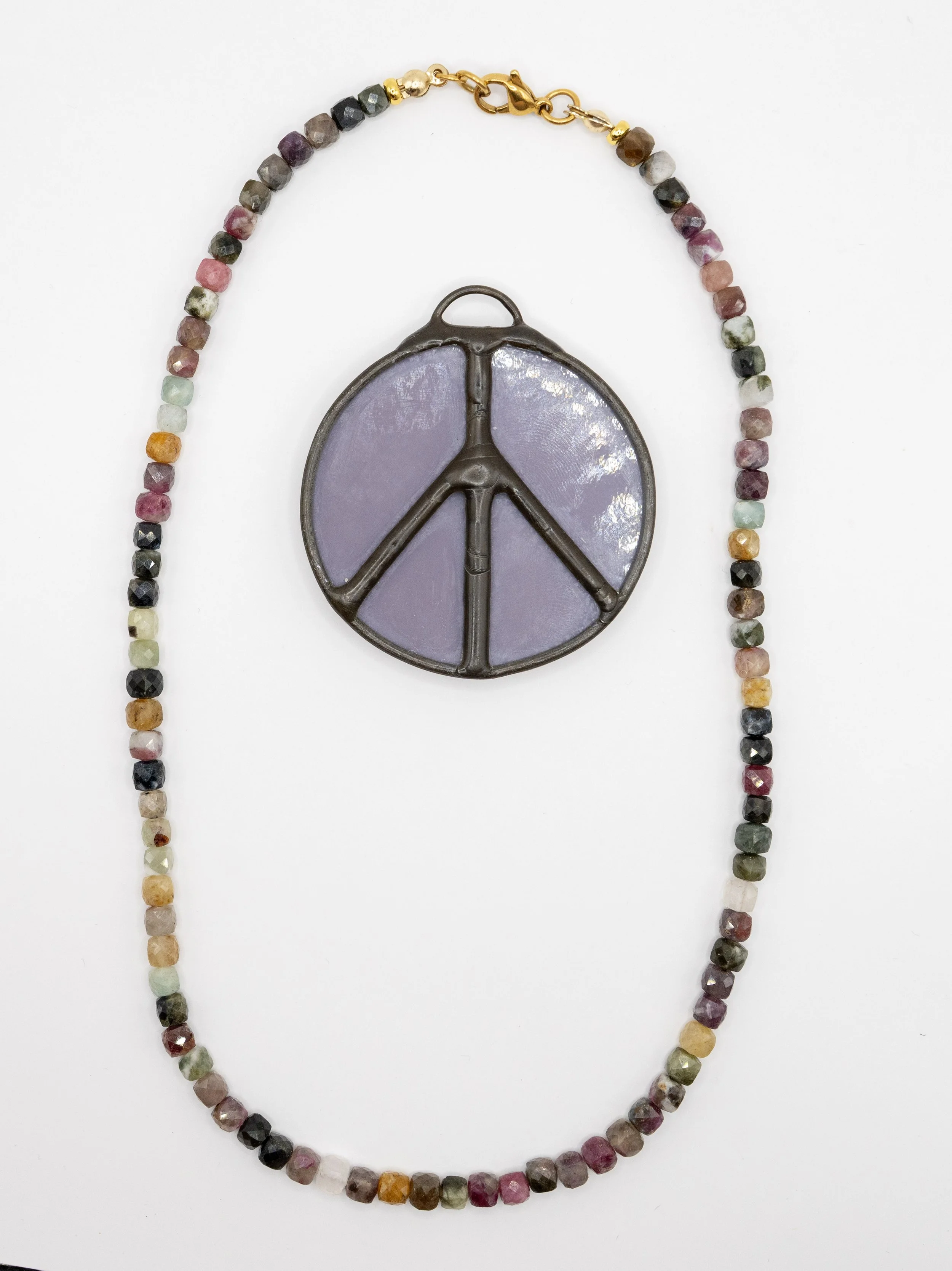 Rainbow Tourmaline Necklace