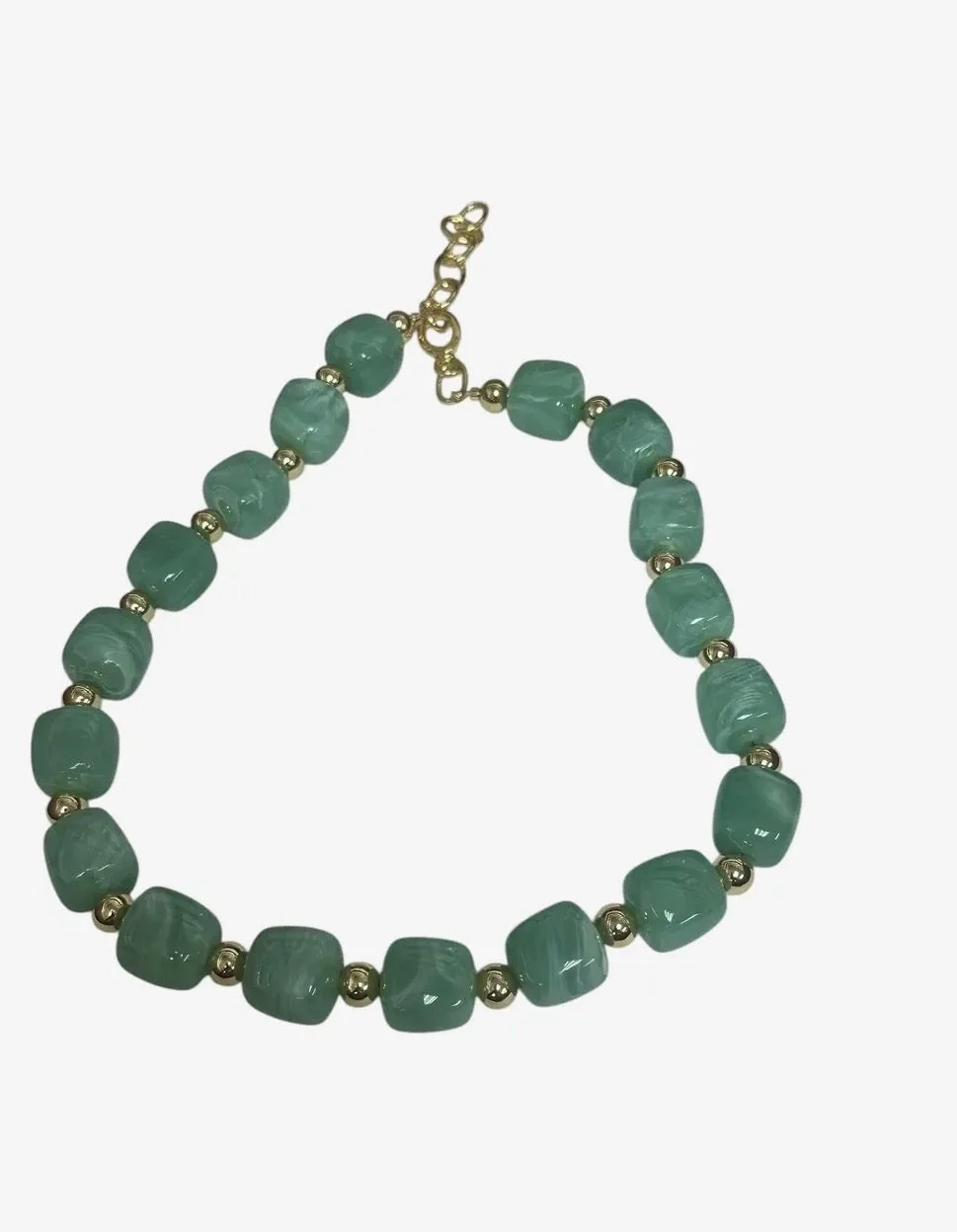 Colored Chunky Resin Beaded Necklace