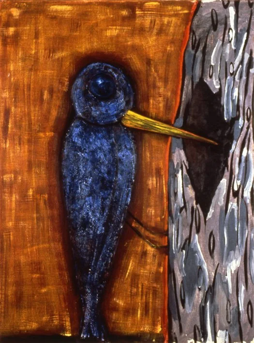 Woodpecker, 1985, Oil on linen, 48 x 36"