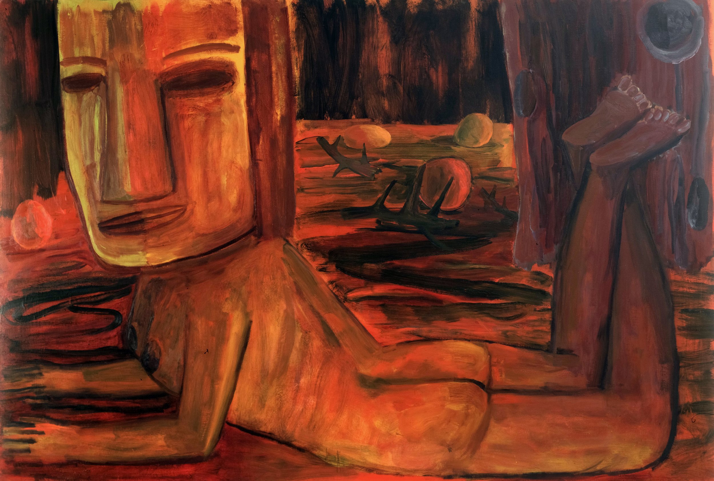 Night Queen, 1987, Oil on canvas, 52 x 76"