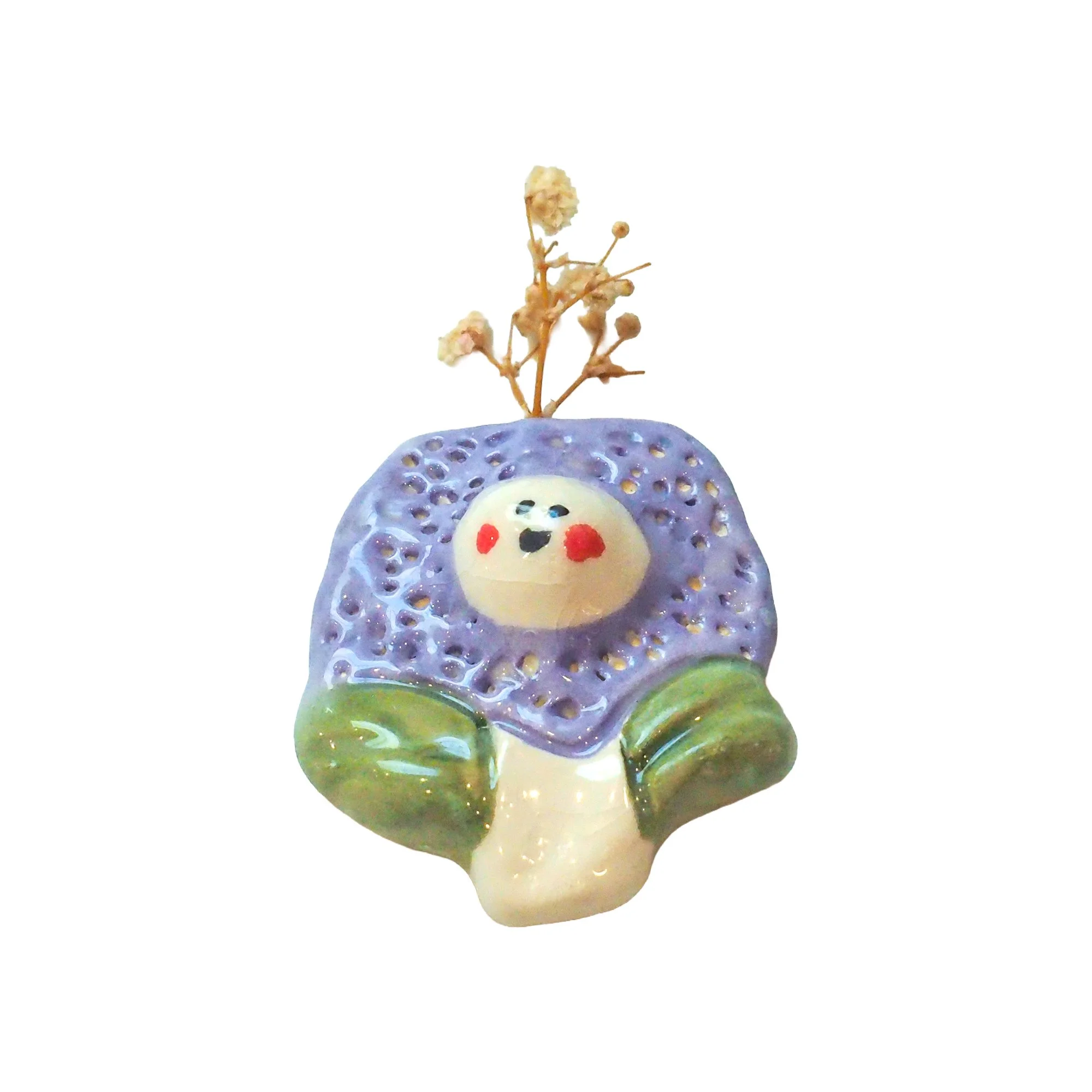 Ceramic - Purple Flower