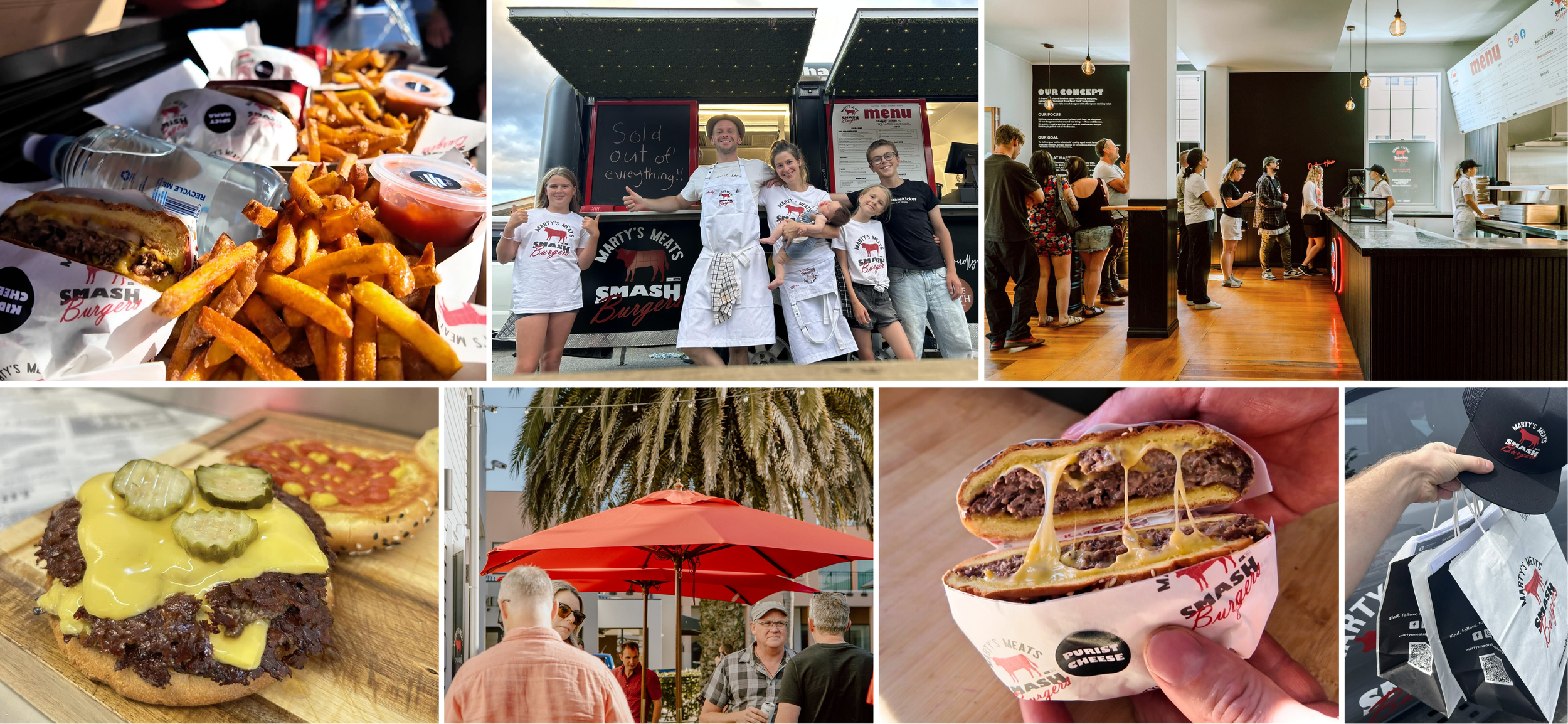 Marty's Meats Smash Burgers Nelson Tasman