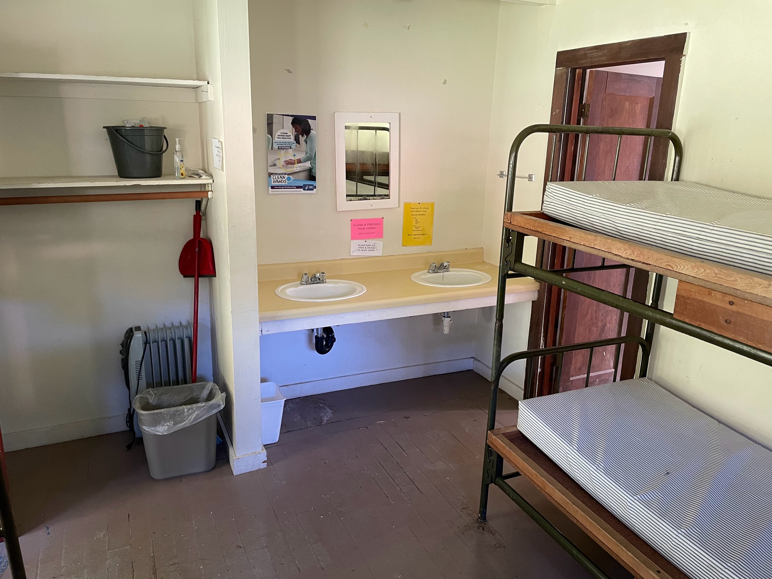 sun up cabin bunks and vanity