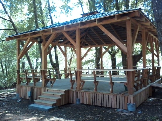 gazebo with power and lights