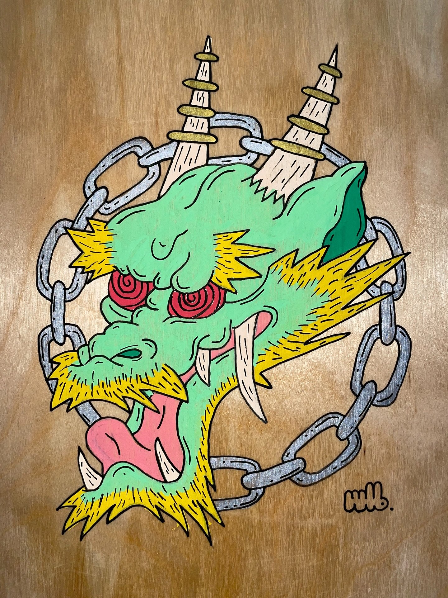 Dragon Deck🐲

Sketched up this dragon head the other day and needed to do something with it but had no ideas. Shouts out to @killerhugsprod for the inspiration from sharing one of his WIPs. I&rsquo;m beyond stoked with how this came out and will be 