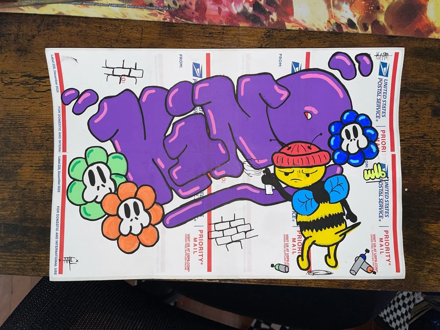 Bee Kind🐝🌸

Been seeing a lot of bee content recently. Whether it&rsquo;s actual videos or people&rsquo;s art. So this felt right. Not too long ago I met another artist who had a sticker that had a bee on the word kind and I absolutely loved it. Si