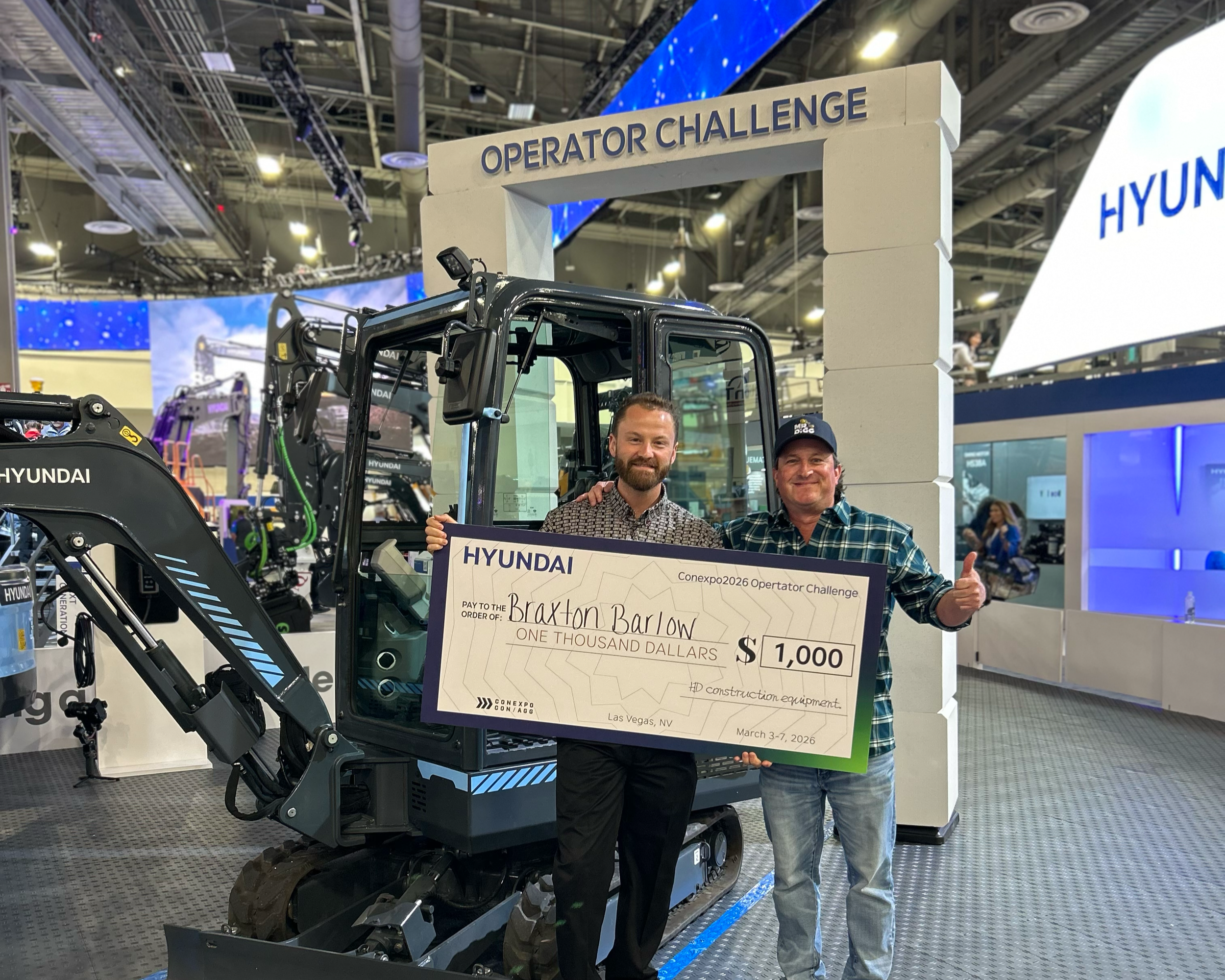 Braxton Winning the Operator Challenge in Vegas ConExpo 