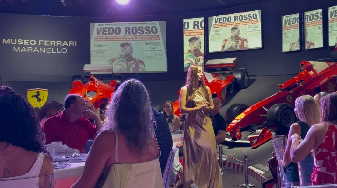 Ana Speaking- Ferrari, Maranello Italy
