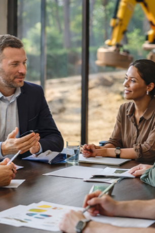 construction meeting and metric review